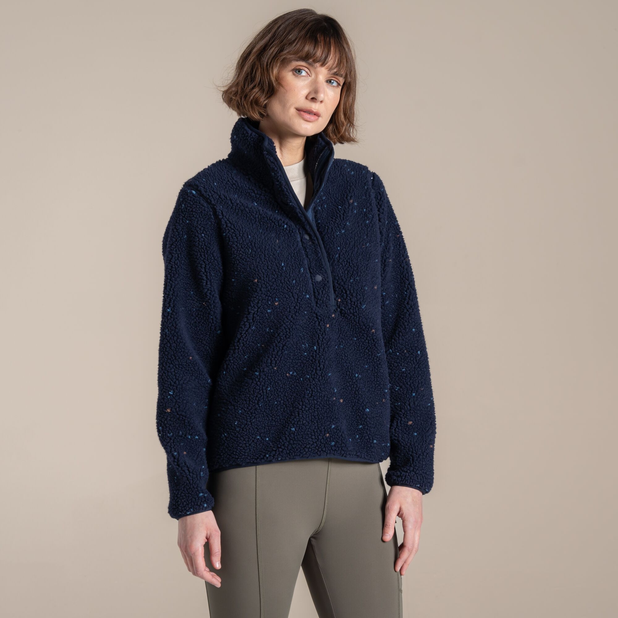 Craghoppers Massey Overhead Fleece Size: 18 Women's Navy