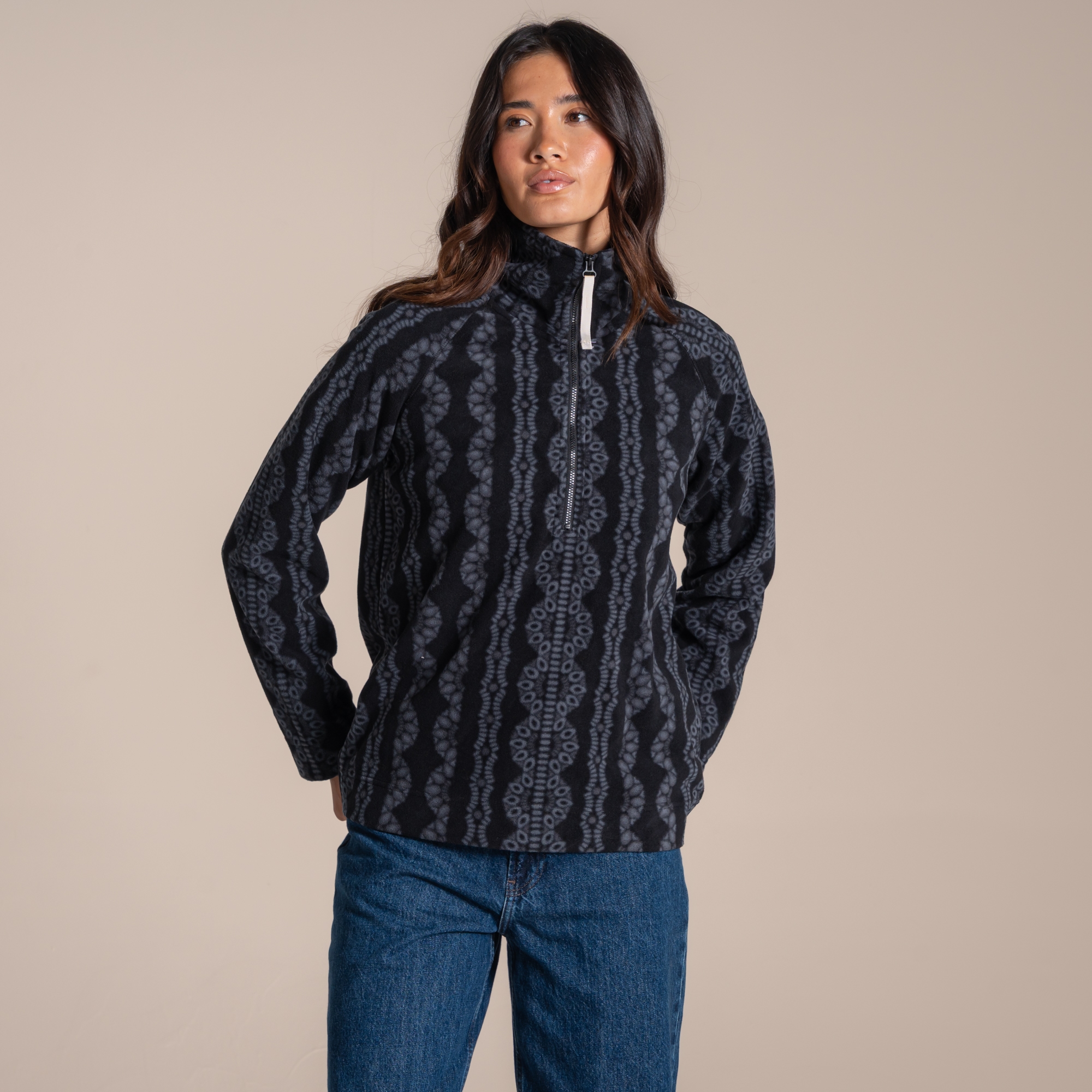 Craghoppers Women's Black Annjela Quick Dry Half Zip Fleece - Size 16 - Image 2