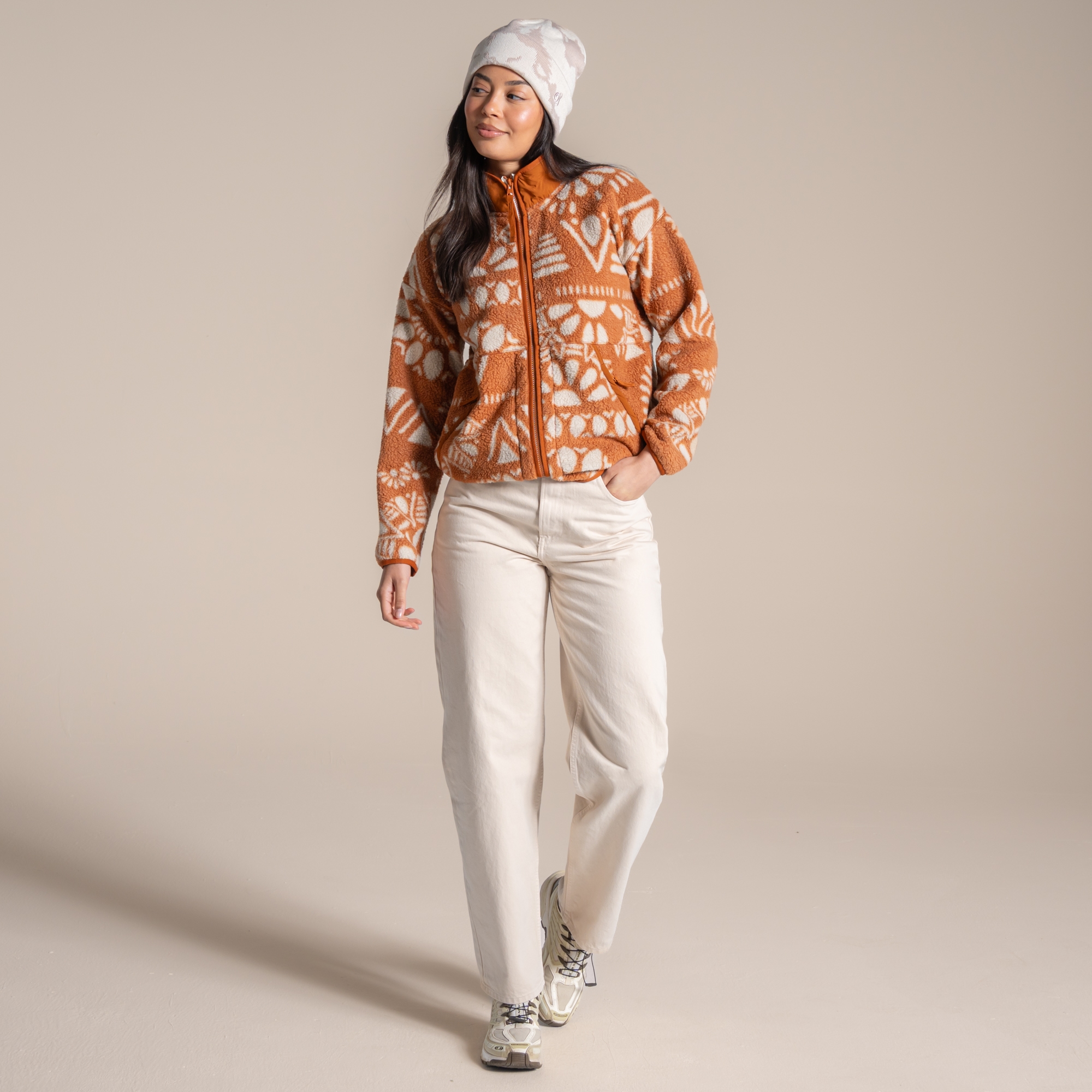 Craghoppers (8, Hazel) Womens Dante Patterned Full Zip Fleece - Image 3