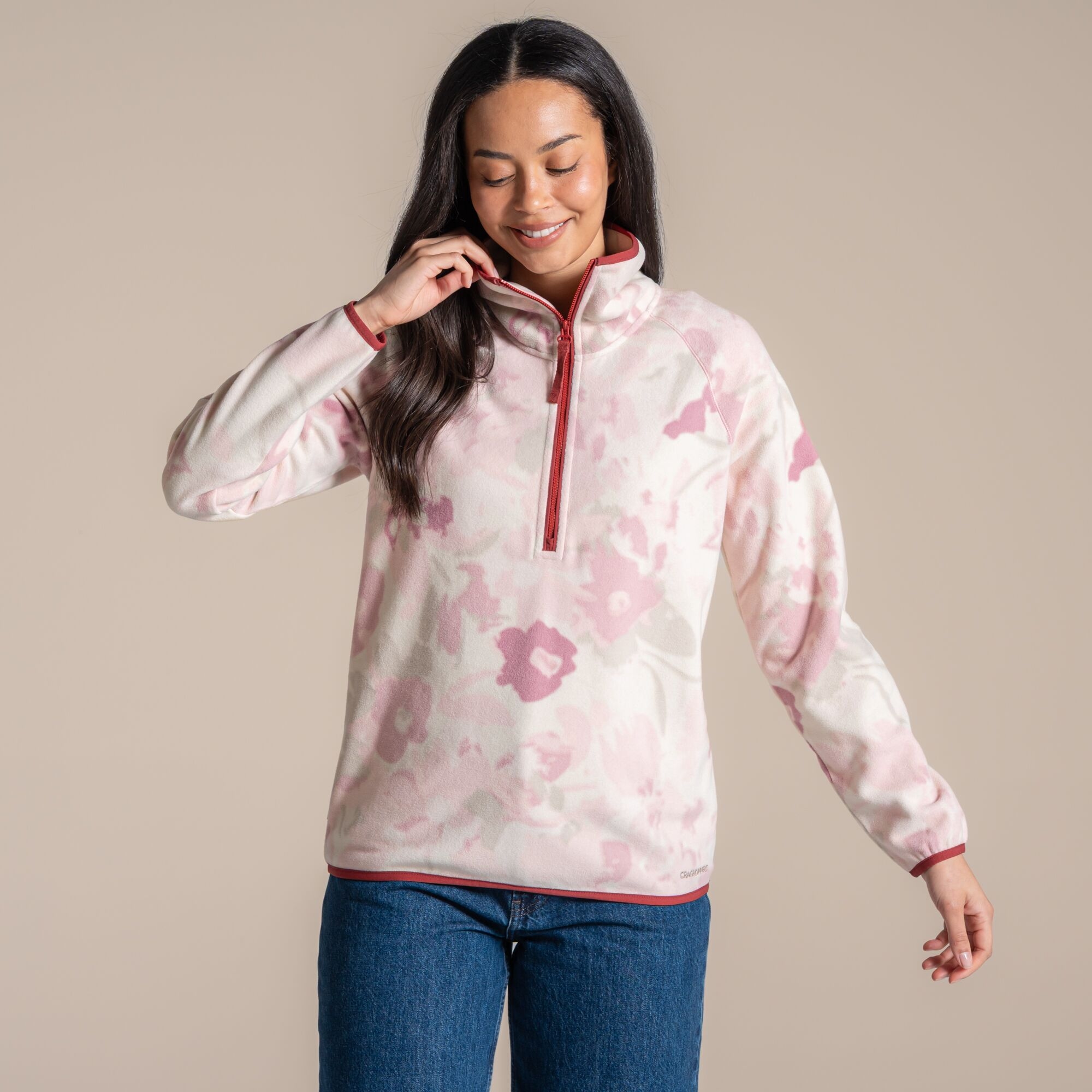 Craghoppers Women's National Trust Reedmace Fleece - Pink Size 20