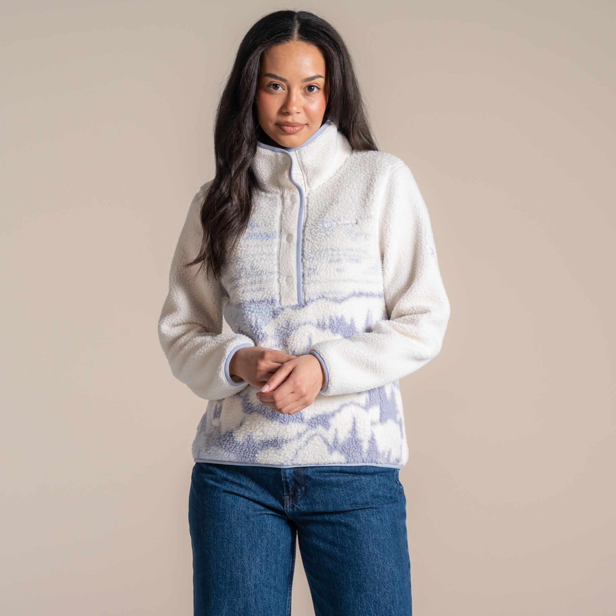 Craghoppers Women's National Trust Rosemary Ii Overhead Fleece - Blue Size 8