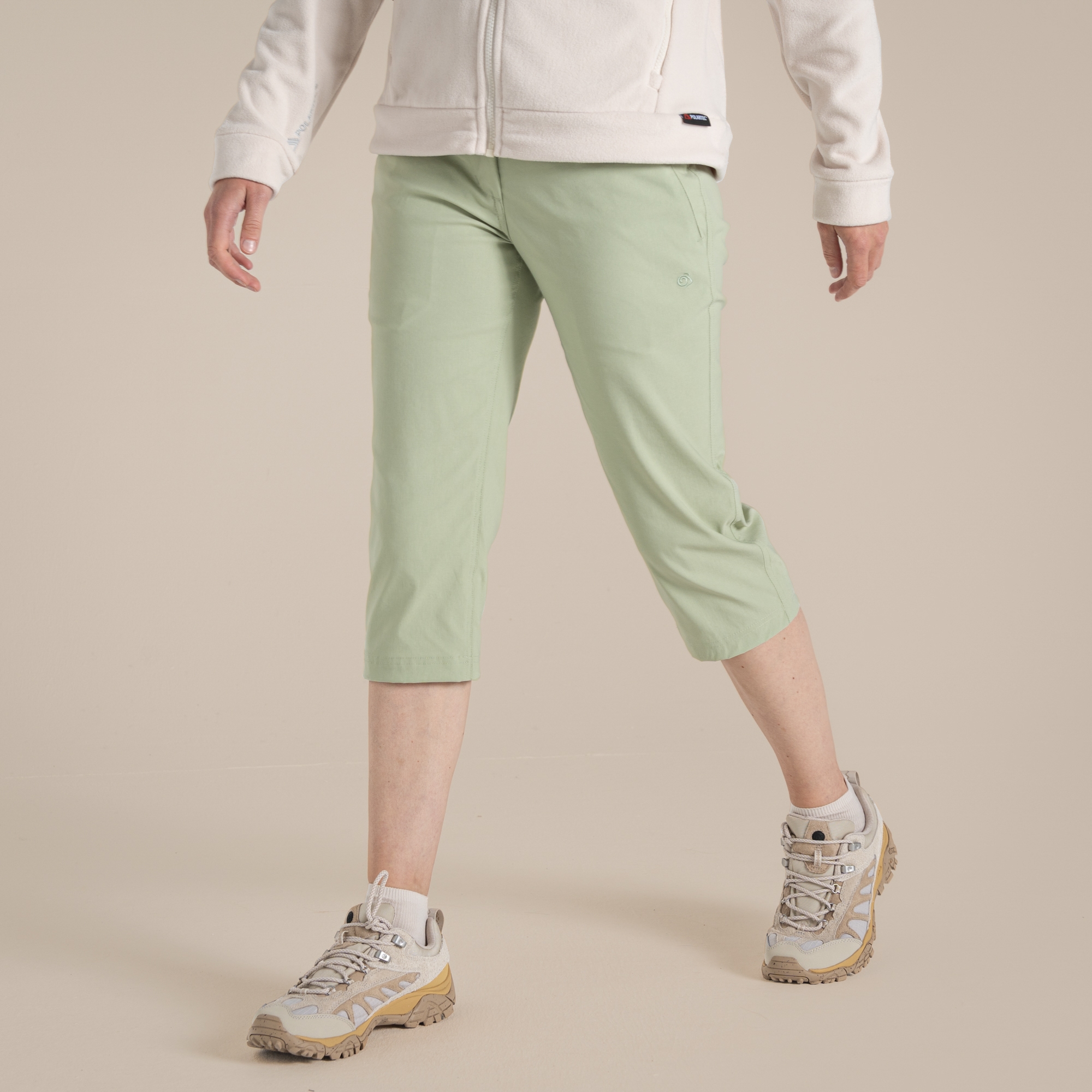 Craghoppers Kiwi Pro Ii Crop Trousers Size: 8 Women's Green