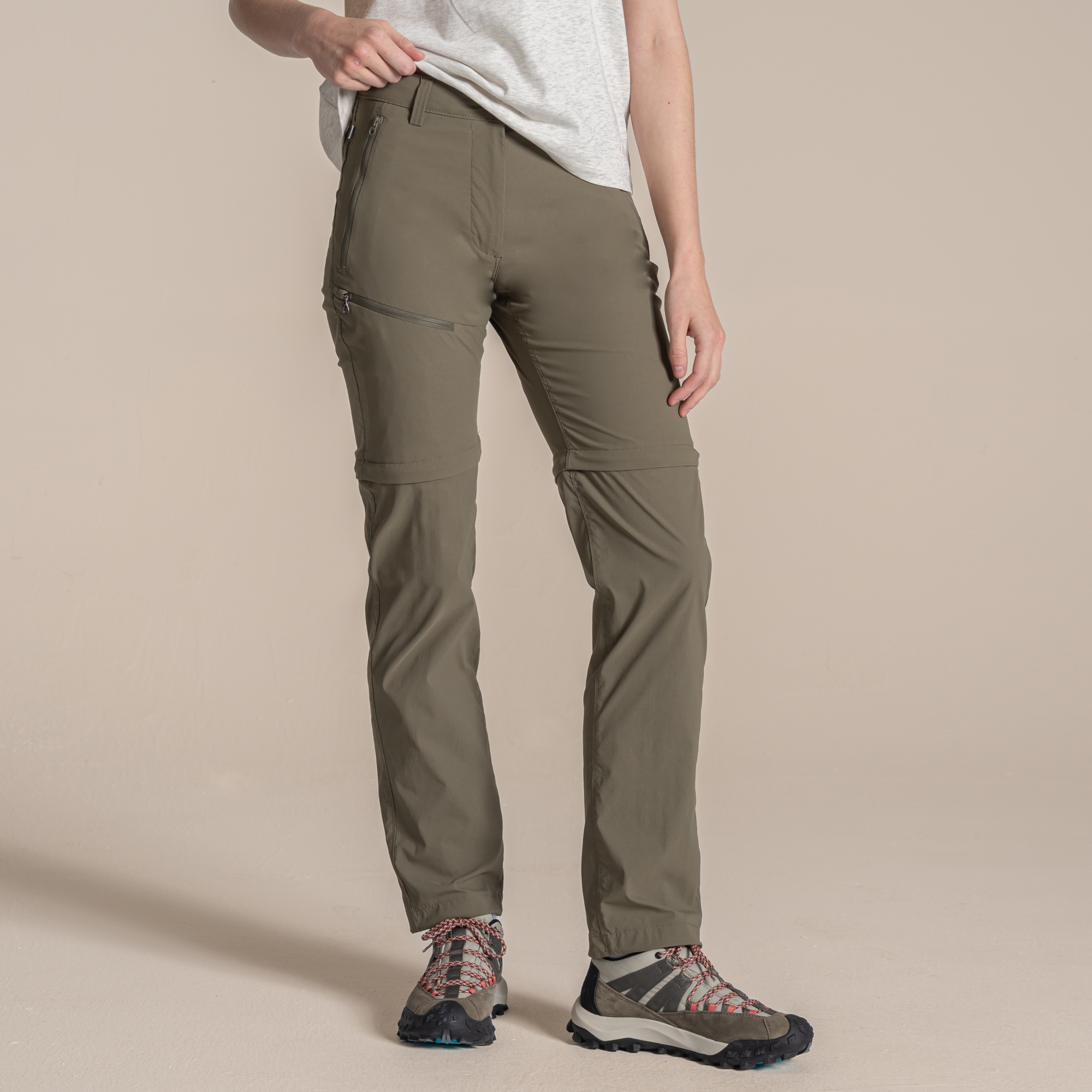 Craghoppers Nosilife Pro Convertible Trousers Iii Size: 9R Women's Green