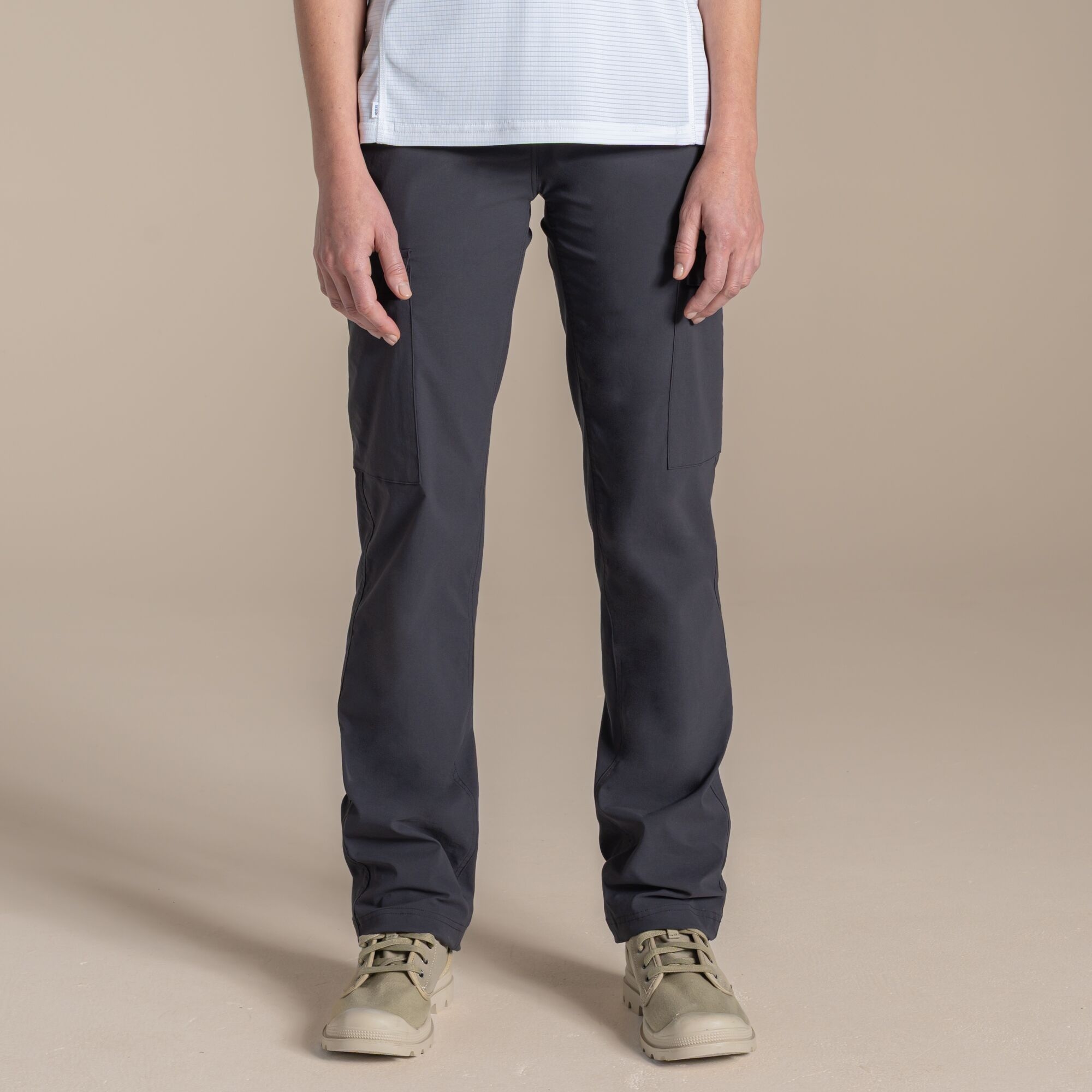 Craghoppers Nosilife Rif Stretch Cargo Trousers Size: 12R Women's Grey