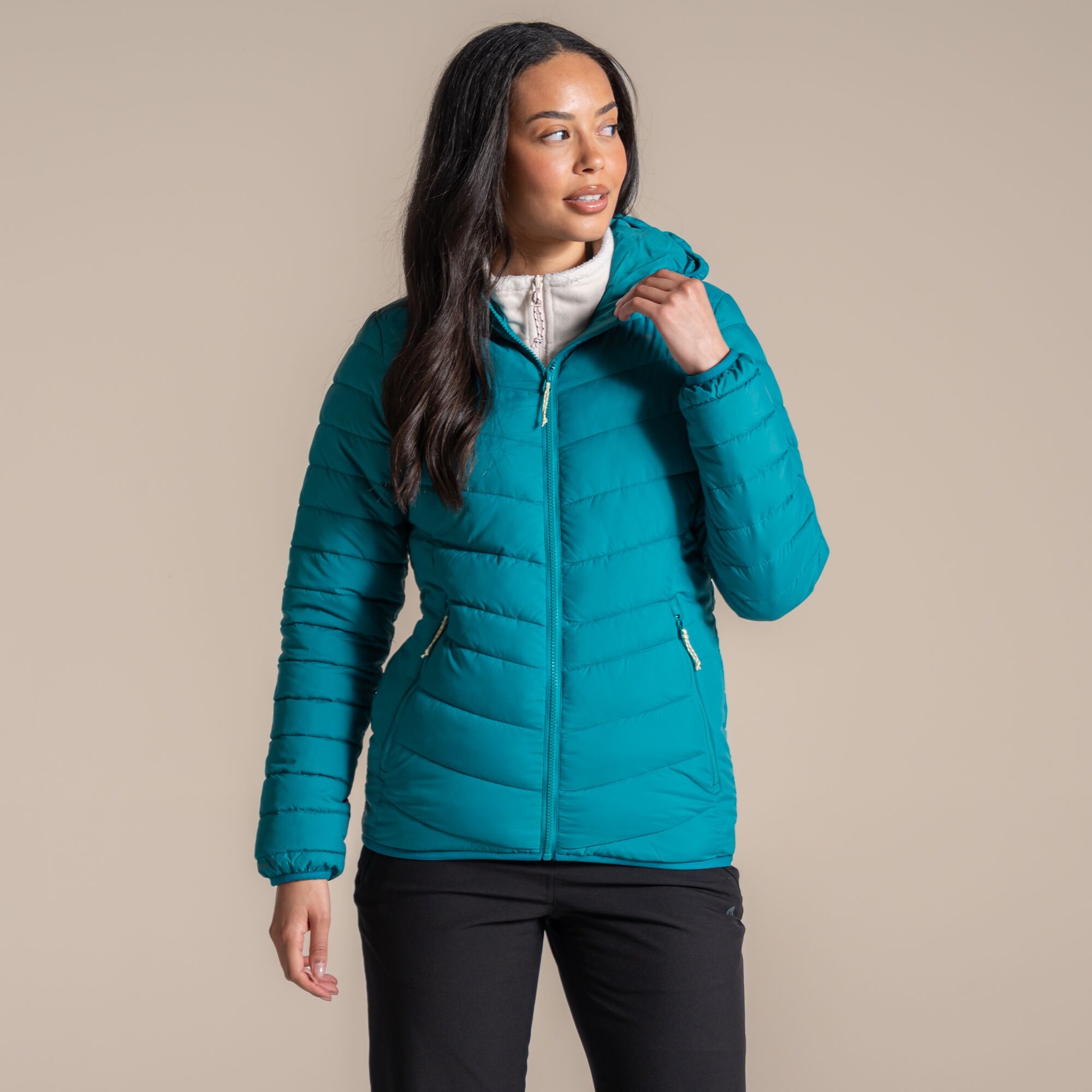 Craghoppers Womens Lightweight Hooded Packable Jacket, Blue, Size 14, Women - Image 4