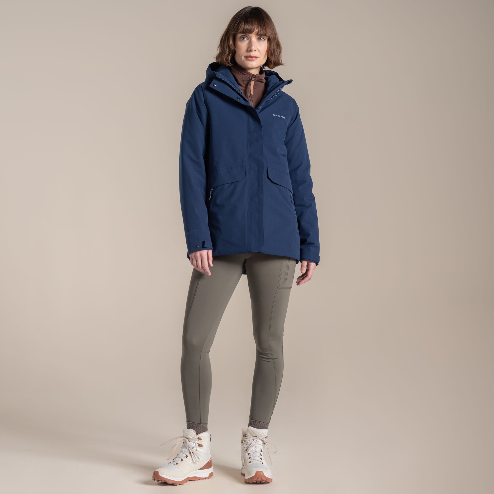Craghoppers Women's Waterproof Caldbeck Ii Thermic Jacket - Blue Size 12