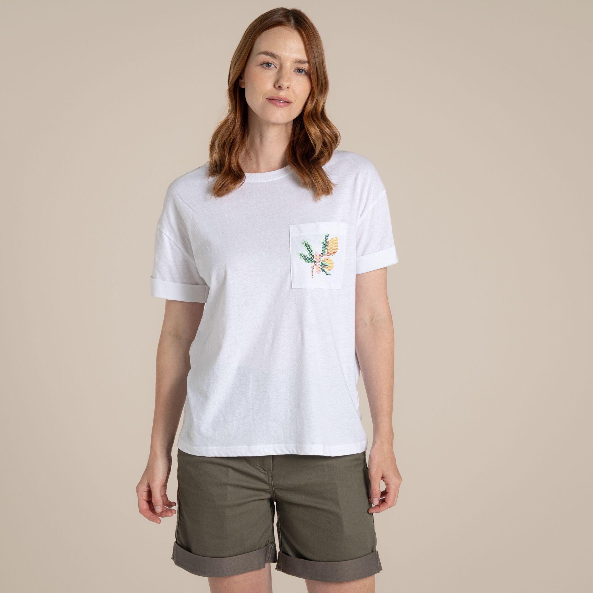 Craghoppers Women's Maya Short Sleeved T-Shirt - White Size 18