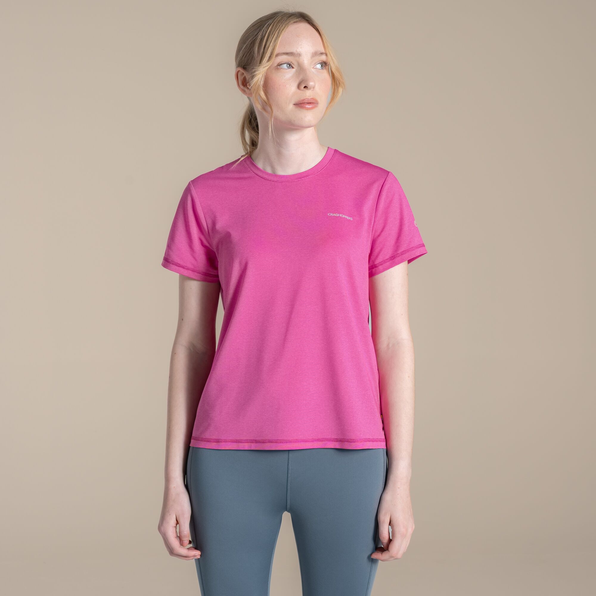 Craghoppers Women's Red Ellie Ii Short Sleeved T-Shirt Size: 14