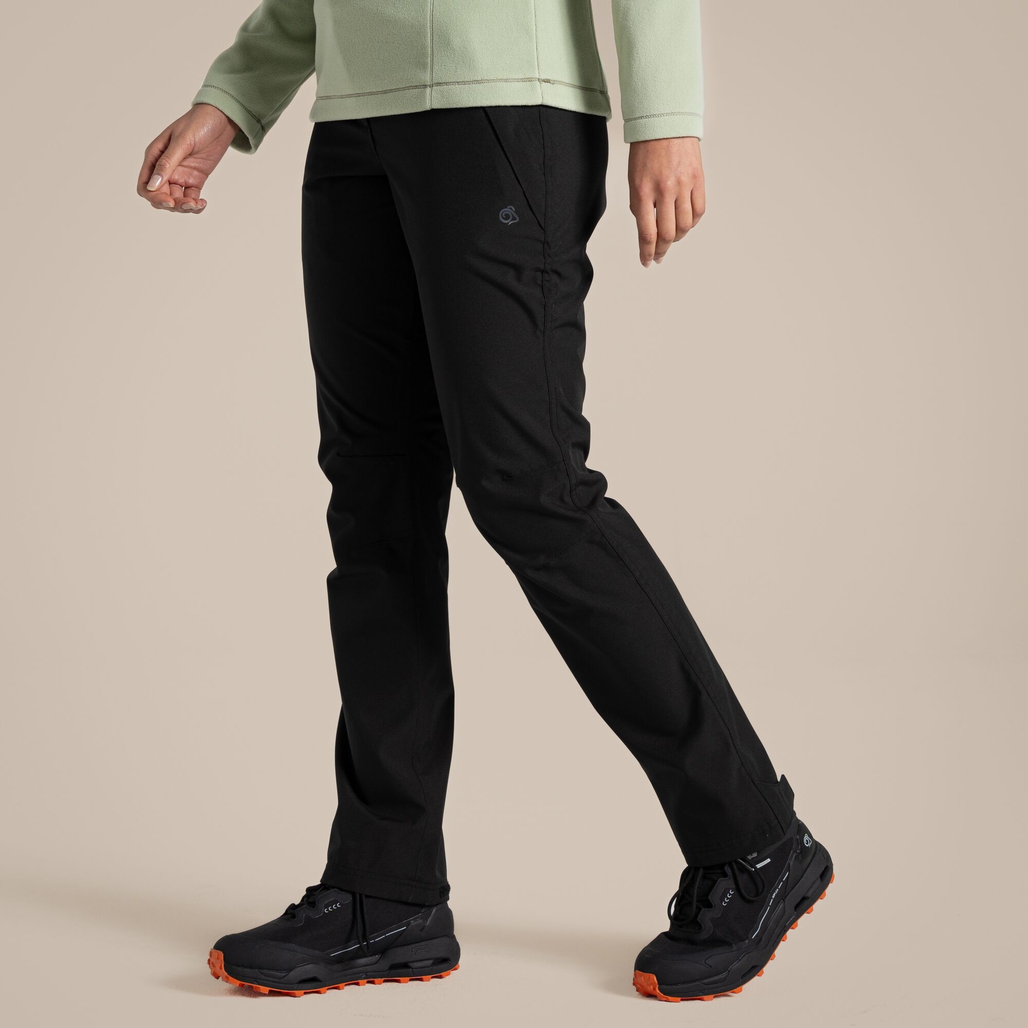 Craghoppers Women's Airedale Ii Waterproof Trousers: : 12, Short Black Size 12, Short Leg - Outdoor Action - Image 3