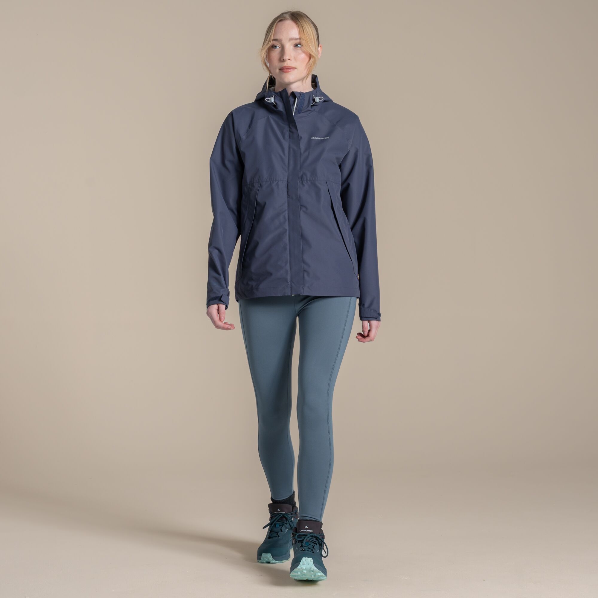 Craghoppers Waterproof Ossus Jacket Size: 12 Women's Navy
