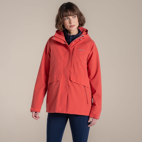 Craghoppers Women's Caldbeck II Waterproof Jacket Compote Red