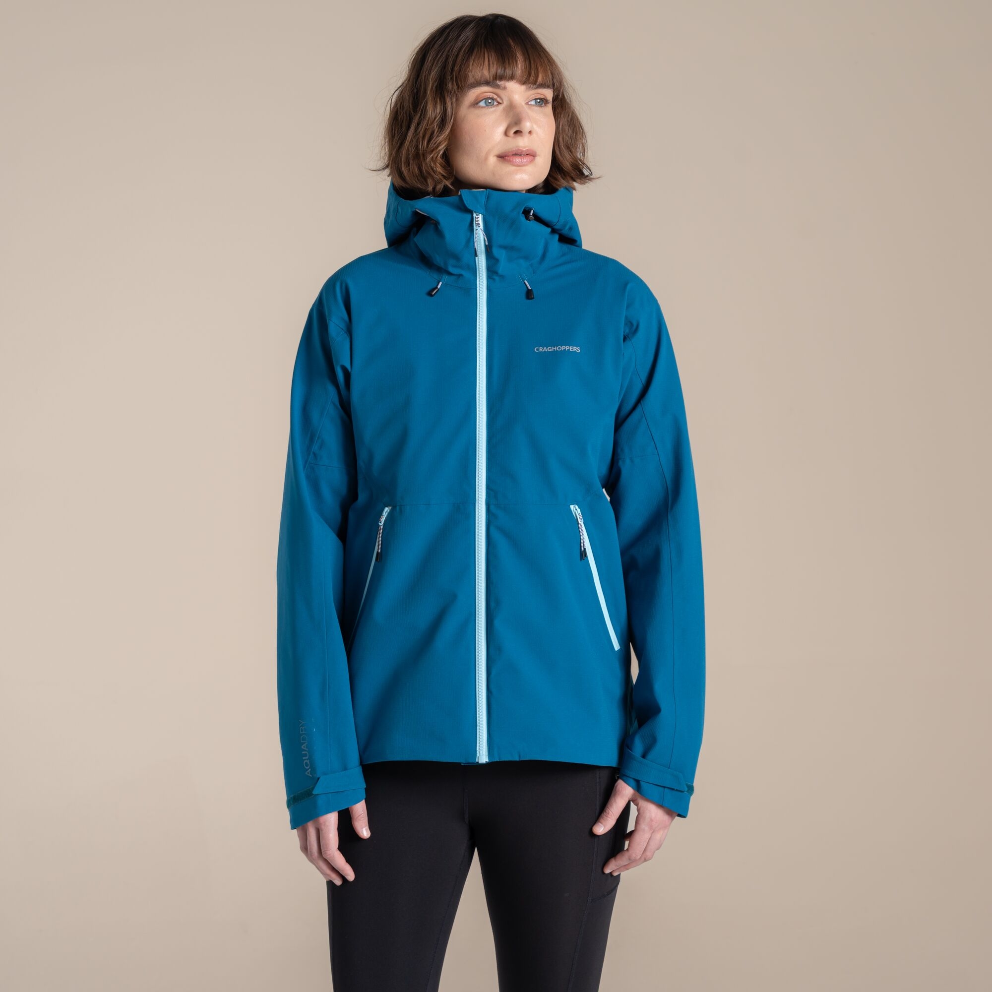 Craghoppers Women's Blue Dynamic Pro Stretch Waterproof Breathable Jacket In | : Size 10 - Image 4