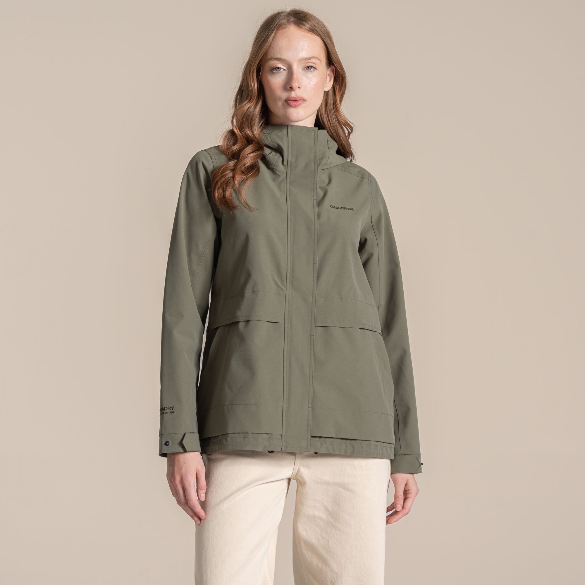 Craghoppers Waterproof Maryam Jacket Size: 18 Women's Green