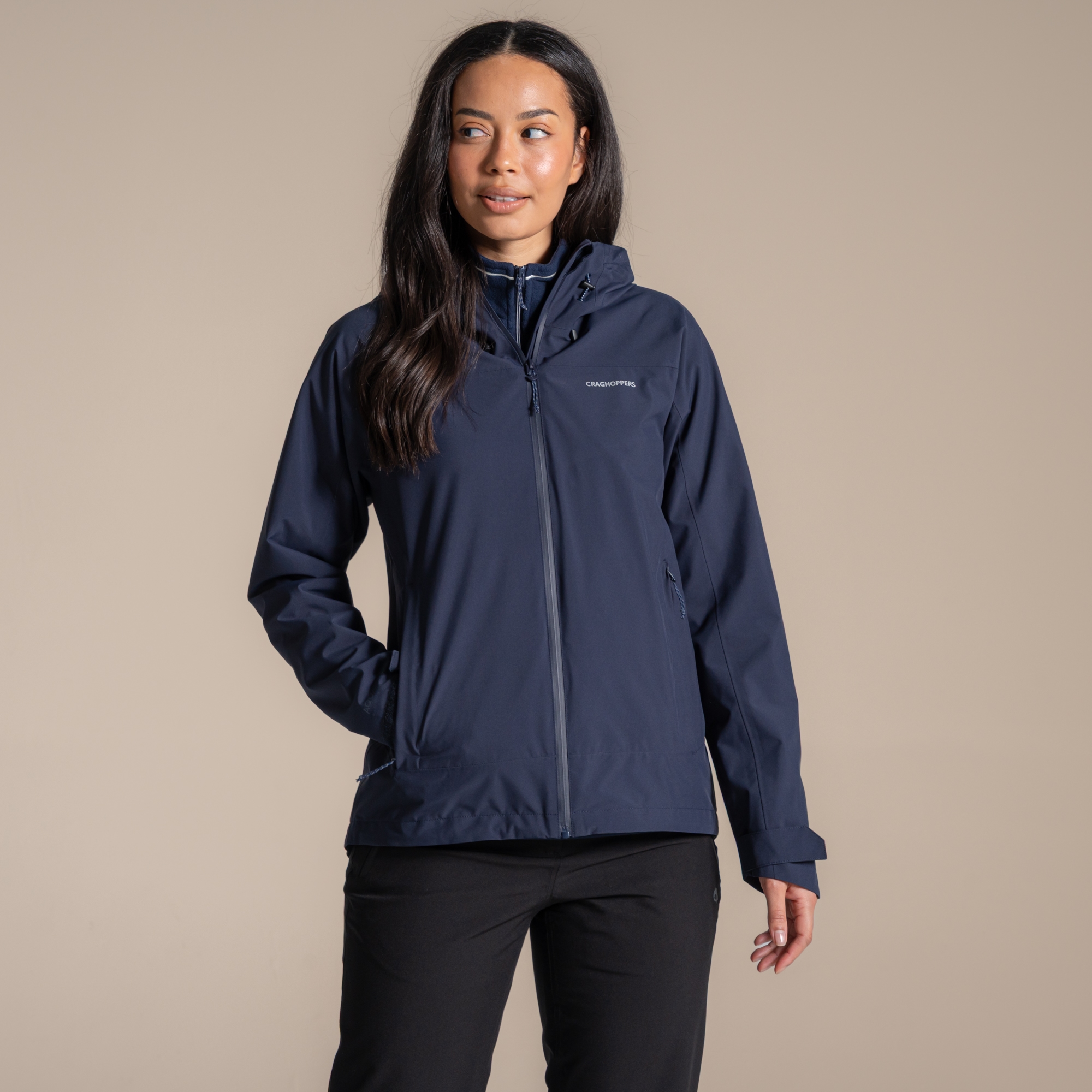Craghoppers Women's Waterproof Zohra Jacket - Blue Size 20