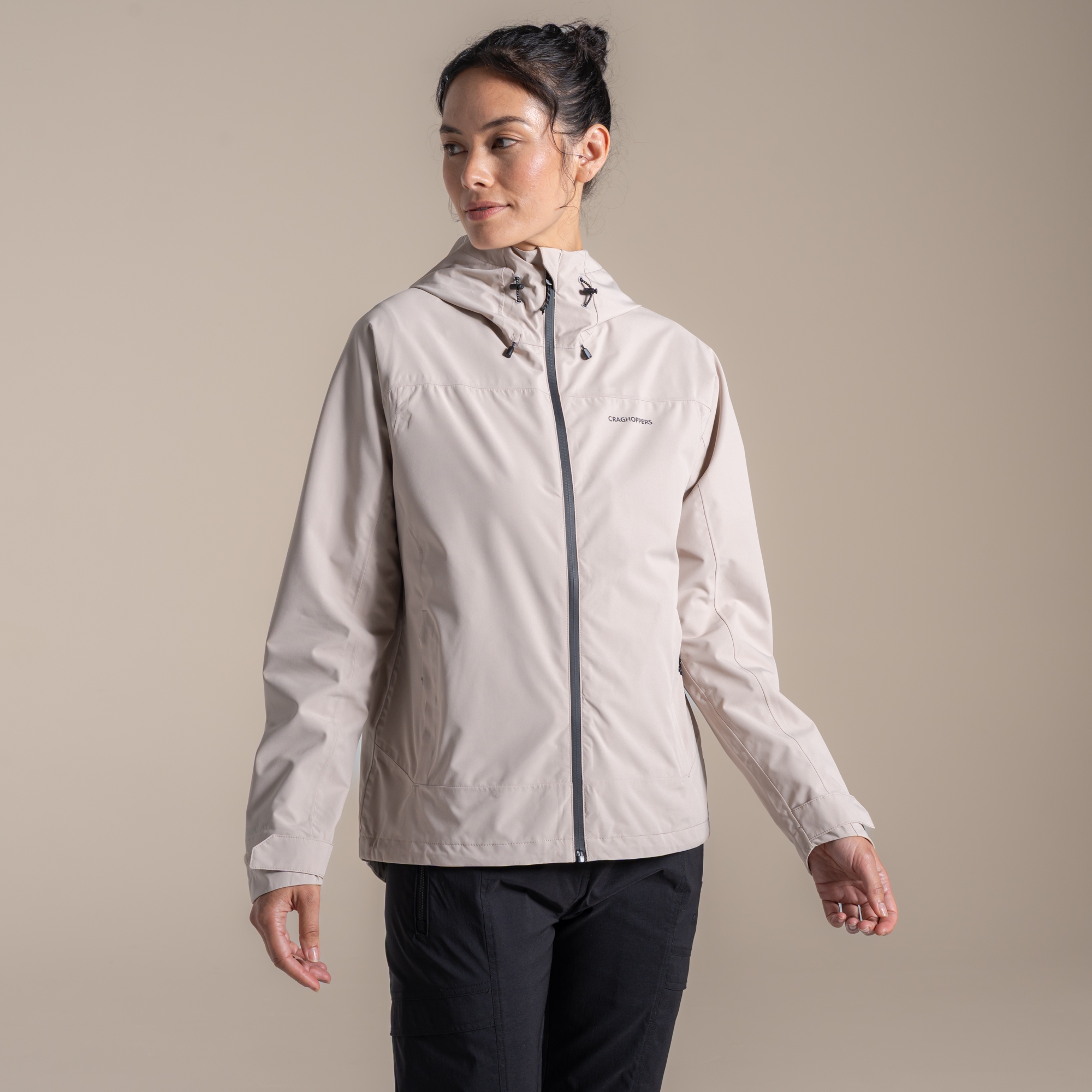 Craghoppers Waterproof Zohra Jacket Size: 16 Women's Grey