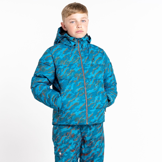 Dare 2b - Boys' About Ski Jacket Blue Camo Print