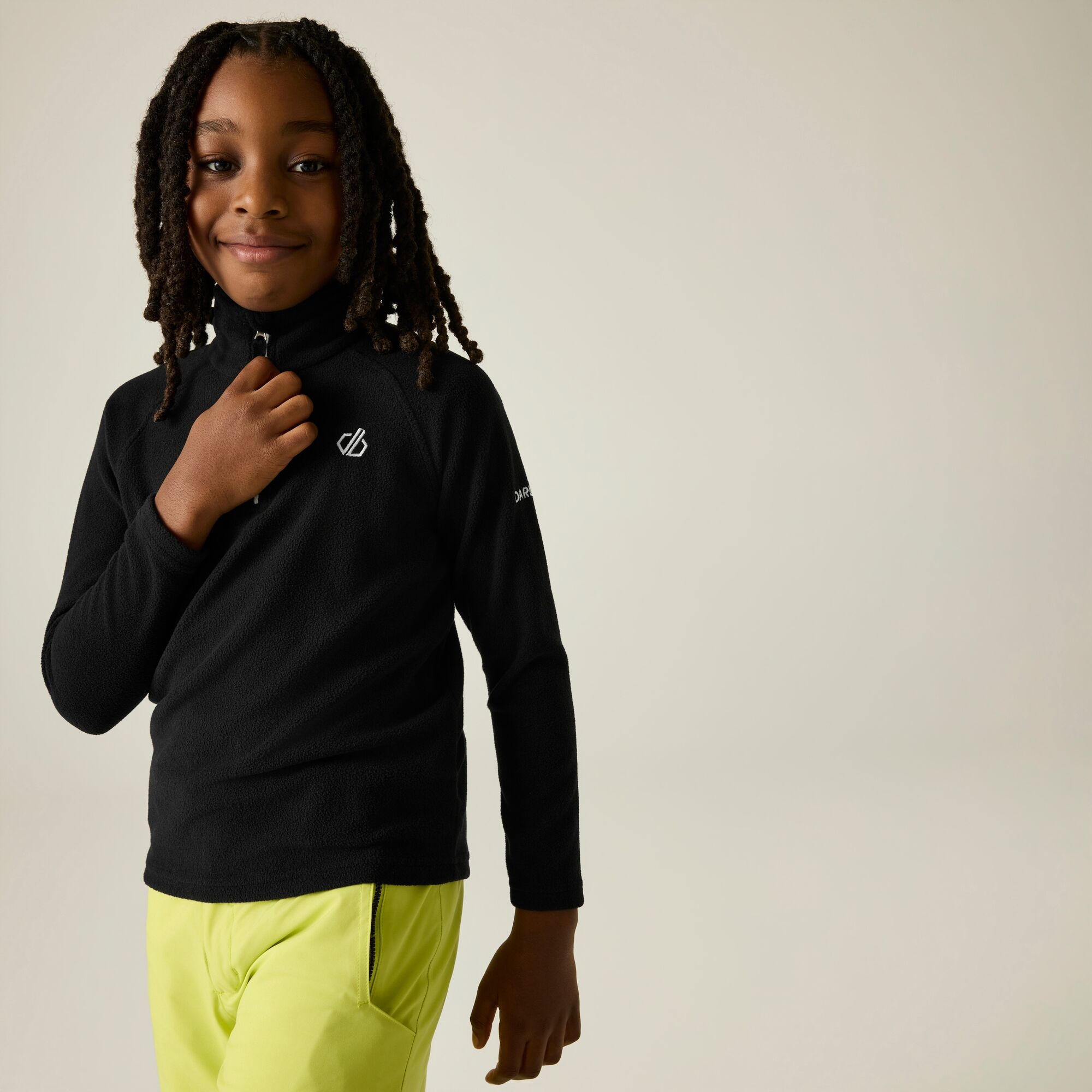 Dare 2B  Kids Kids Freehand Half Zip Fleece - Black - 7-8 Years - Image 4