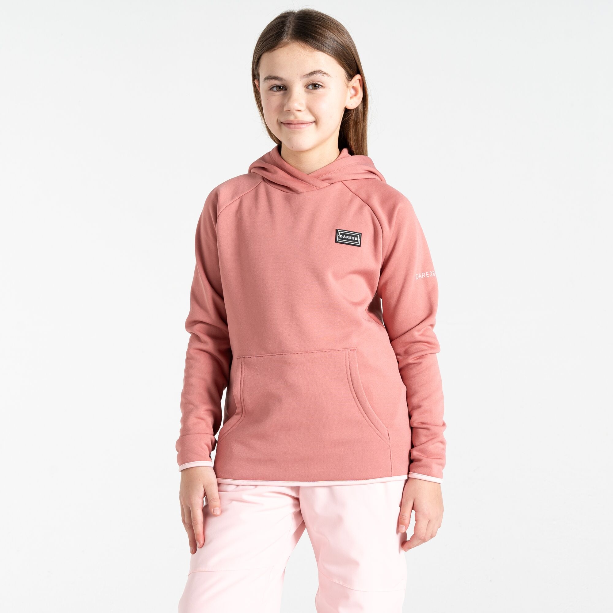 Dare 2b - Dziecięca Bluza z Kapturem Traverse Różowy, Rozmiar: 164 cm