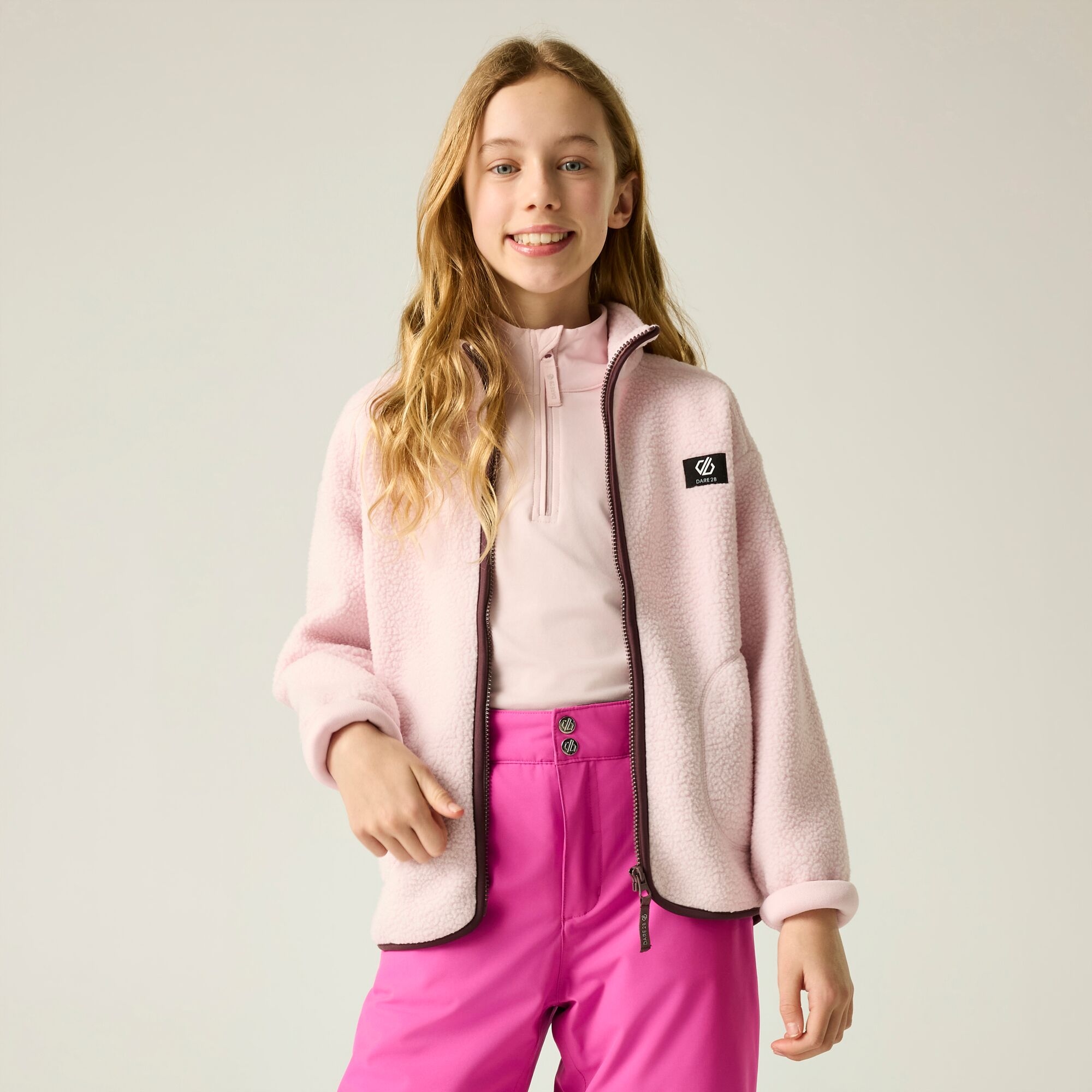 Dare 2B Kids’ Zesty Ii School Fleece - Pink Size 3-4 Years - Image 1