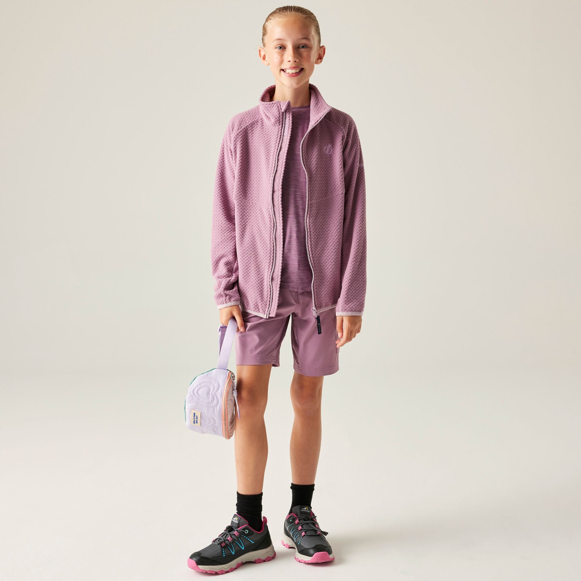 Dare 2b Bluza dziecięca rozsuwana Switch Out Różowy