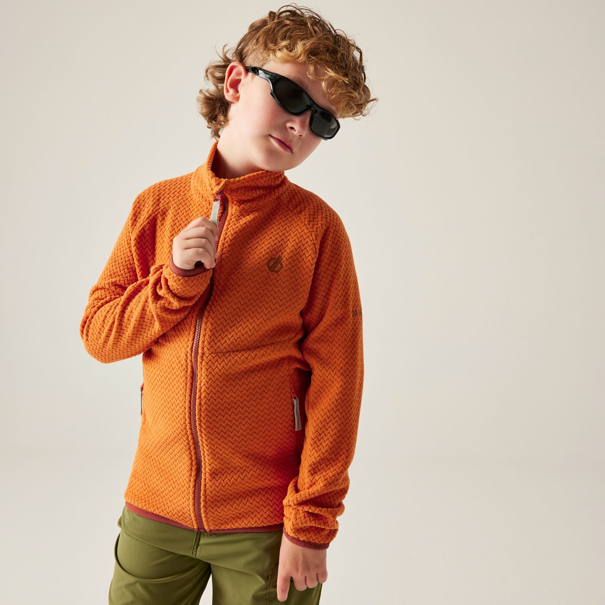 Dare 2b Bluza dziecięca rozsuwana Switch Out Pomarańczowy