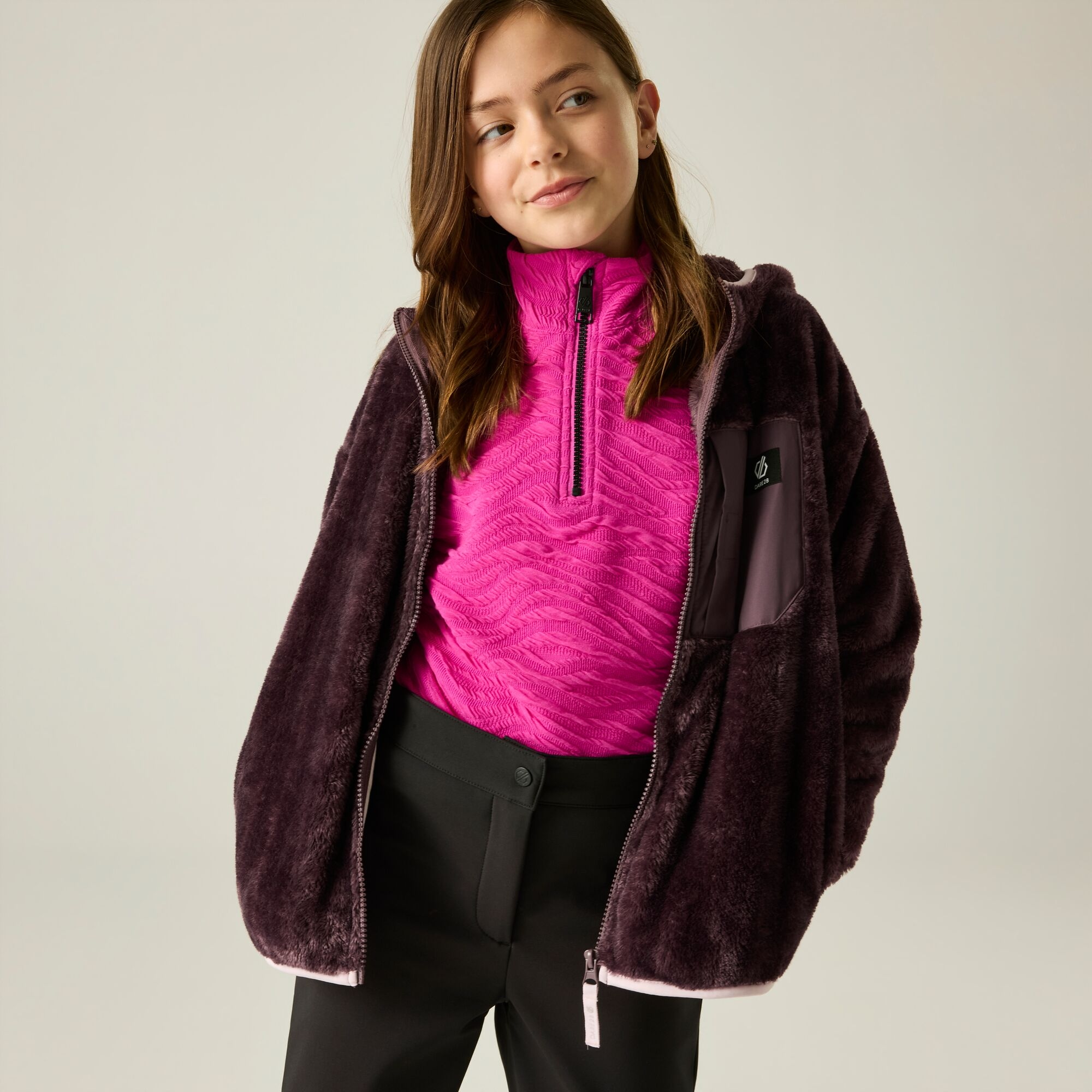 Dare 2B Unisex Kids Purple Kids’ Powder Fleece Size: 11-12 Years - Image 2