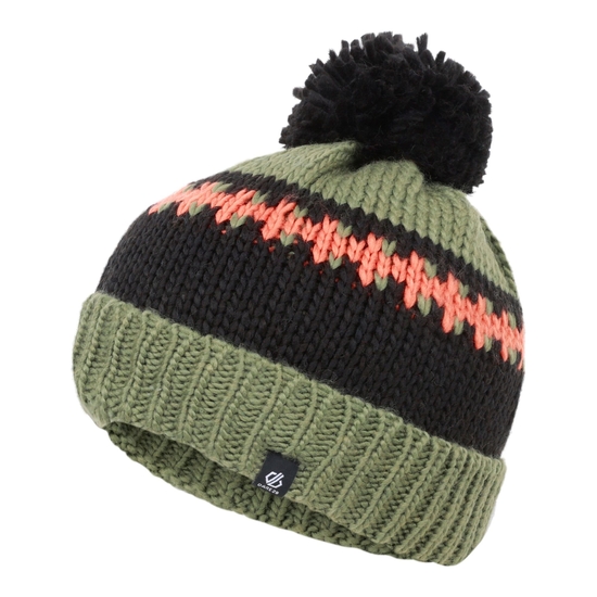 Dare 2b - Kids' Boffin Bobble Hat  Olivine Green Black