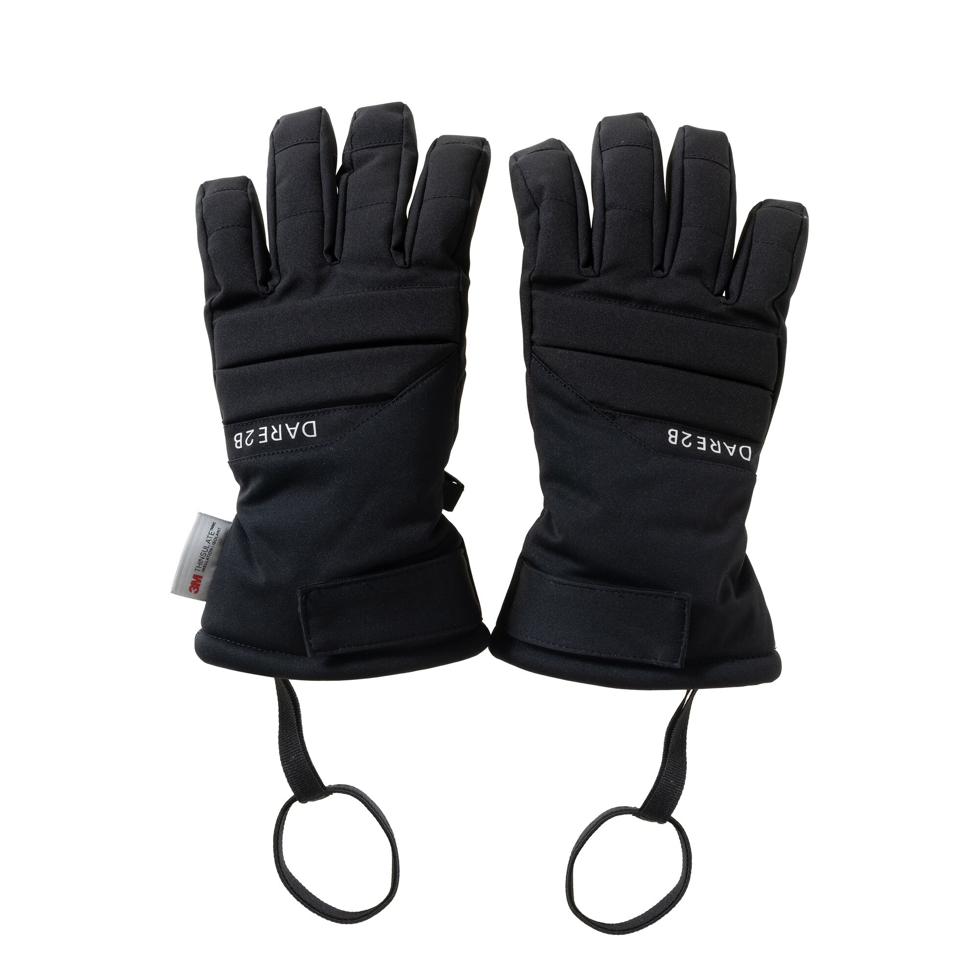 Dare 2B Kids’ Freeride Ski Gloves - Black Size 4-5 Years