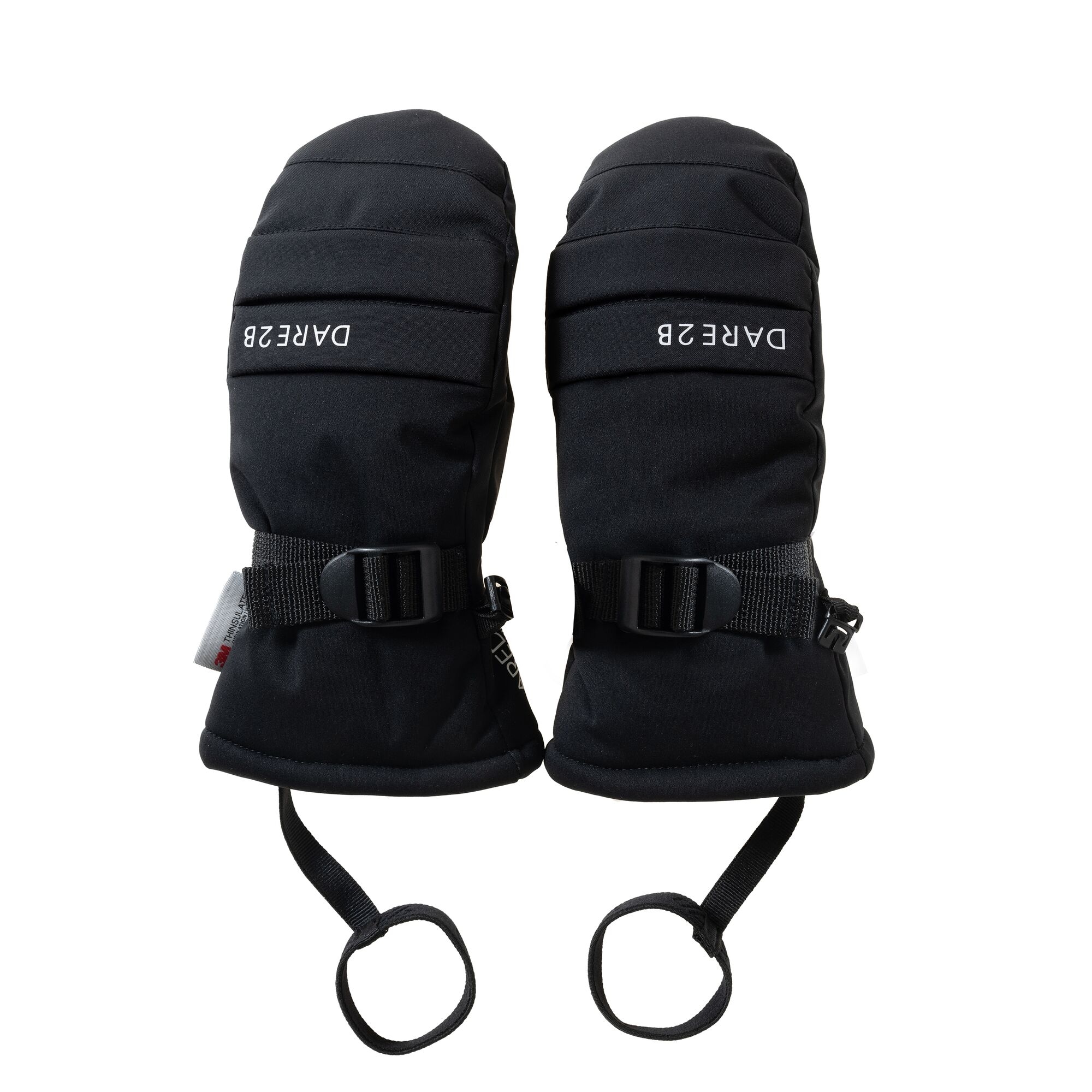 Dare 2B Kids’ Freeride Ski Mittens - Black Size 8-10 Years