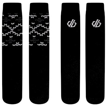 Dare 2b - Kids' Thermal Socks 2 Pack Black