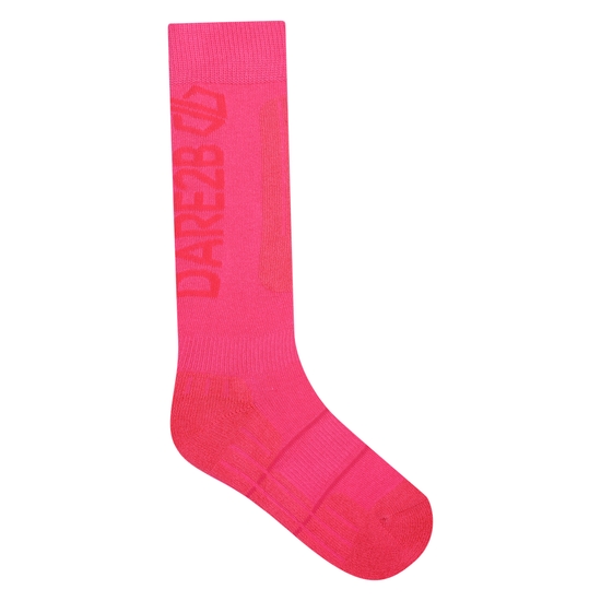 Dare 2b - Kids Performance Ski Socks Pure Pink