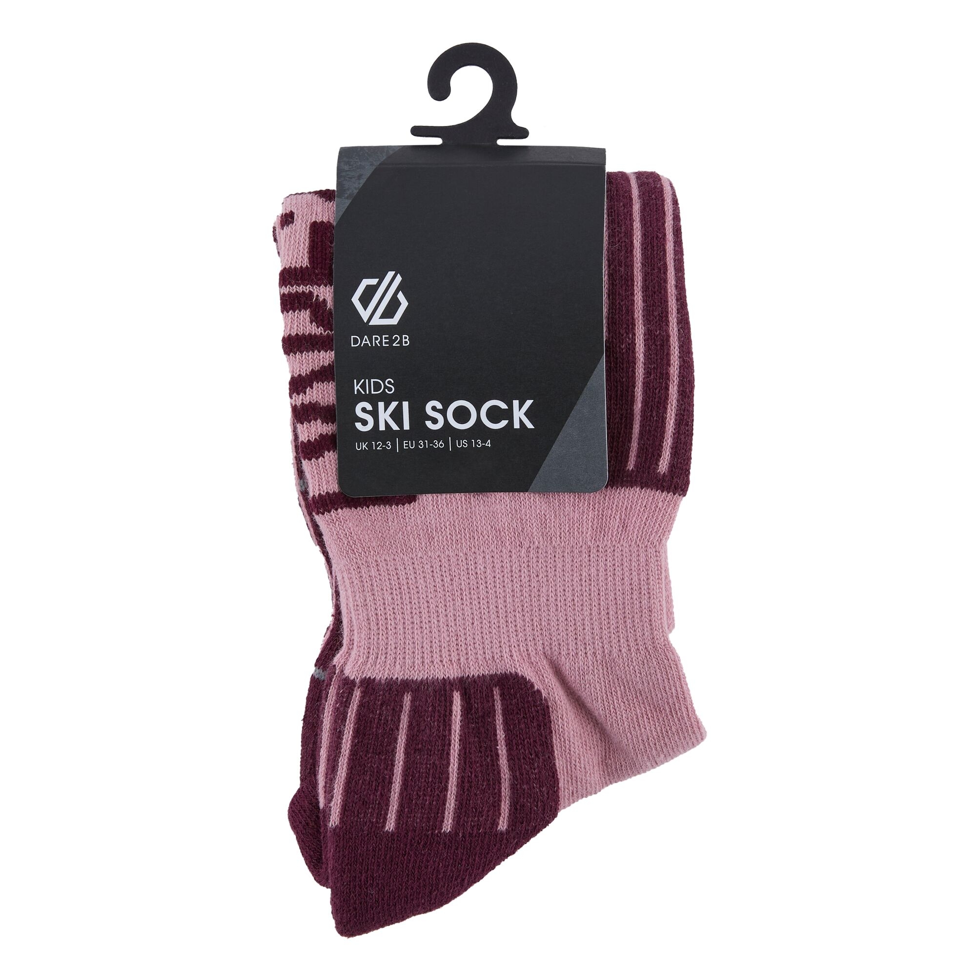 Dare 2B Kids’ Technical Ski Socks - Purple UK Size 12-3