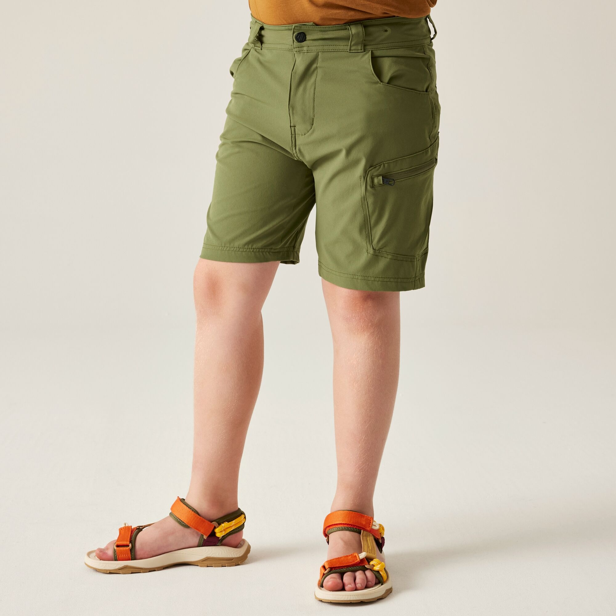Dare 2B Kids’ Reprise Iii Multipocket Shorts - Green Size 15-16 Years
