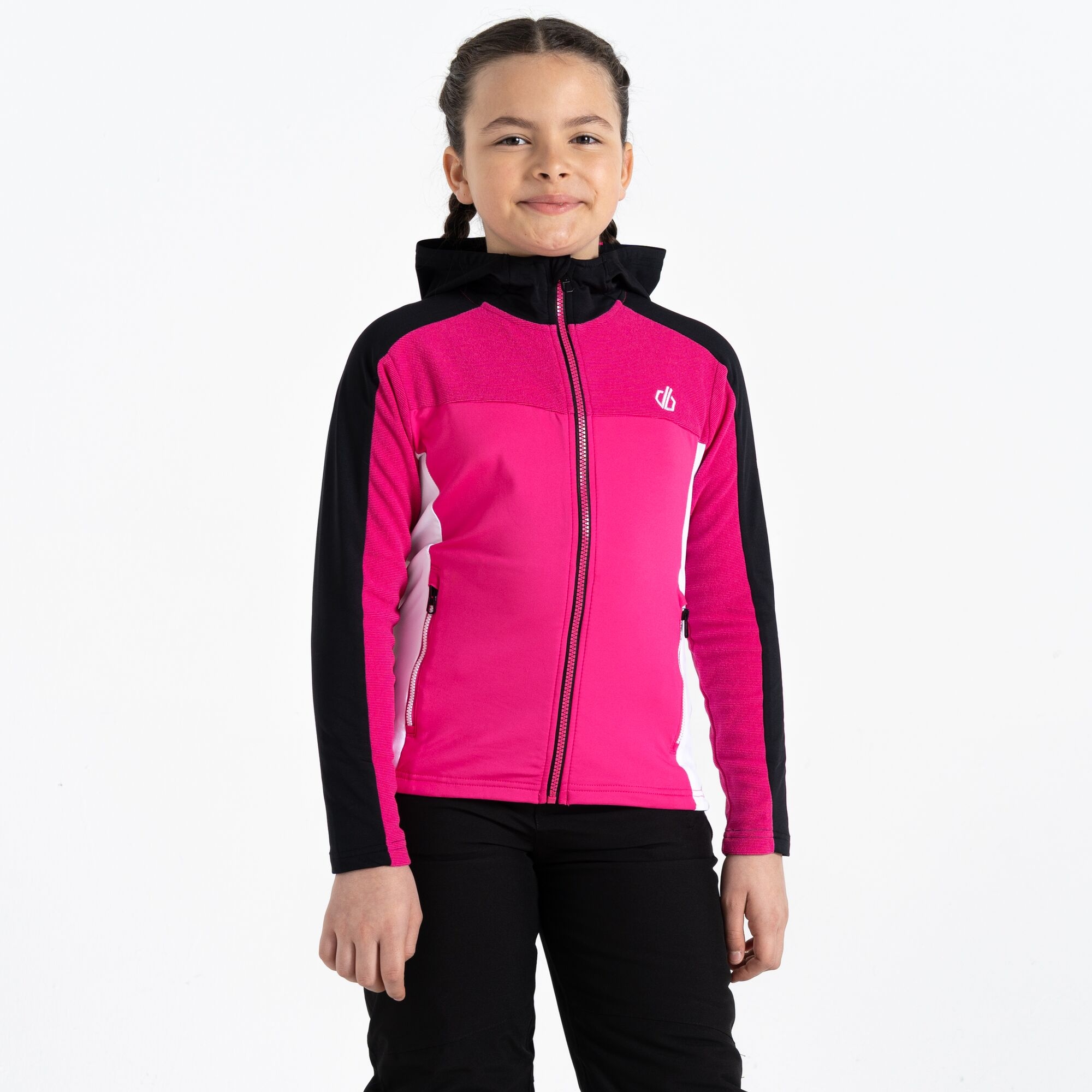 Dare 2b - Dziecięca Bluza z Kapturem Thriving Różowo-czarny, Rozmiar: 176 cm