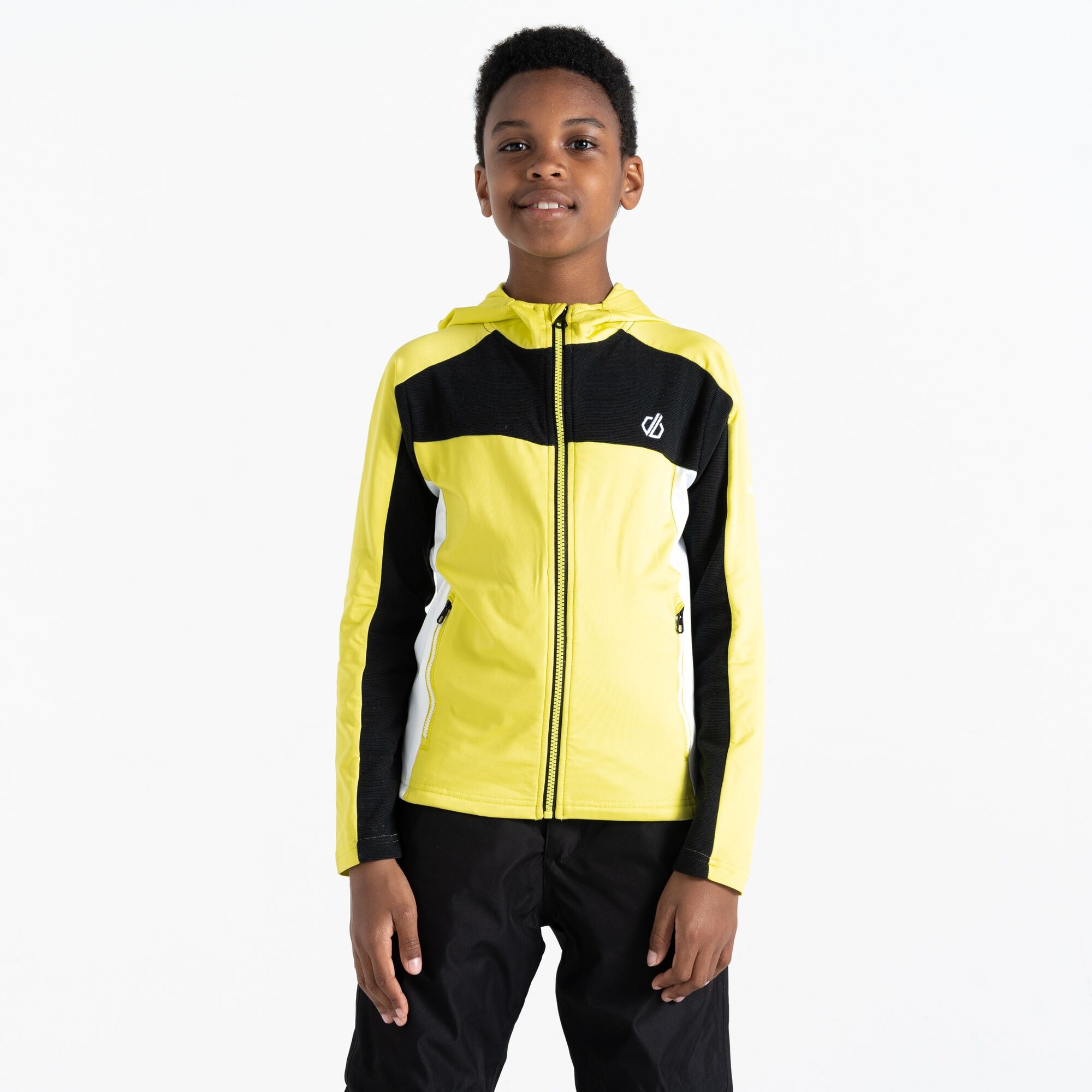 Dare 2b - Dziecięca Bluza z Kapturem Thriving Żółto-czarny, Rozmiar: 158 cm