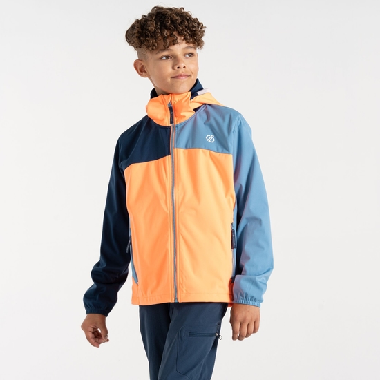 Dare 2b - Kids' Cheer Softshell Jacket Orange Niagara Blue