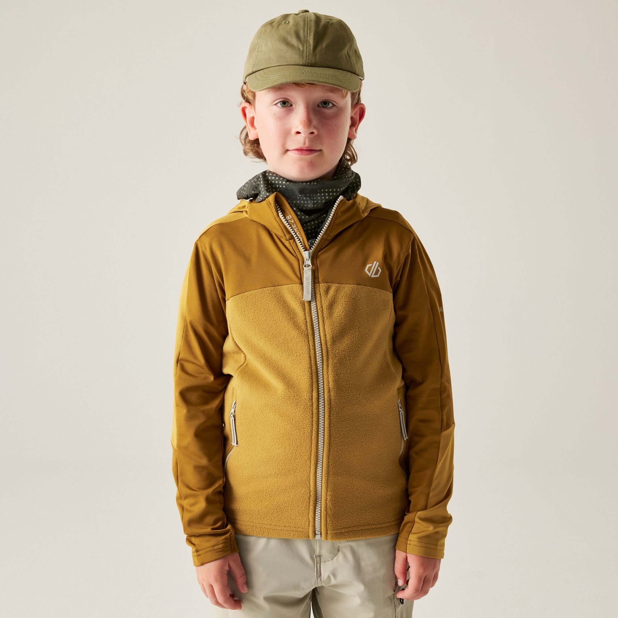 Dare 2b Bluza dziecięca z kapturem rozsuwana Thriving IV Brązowy