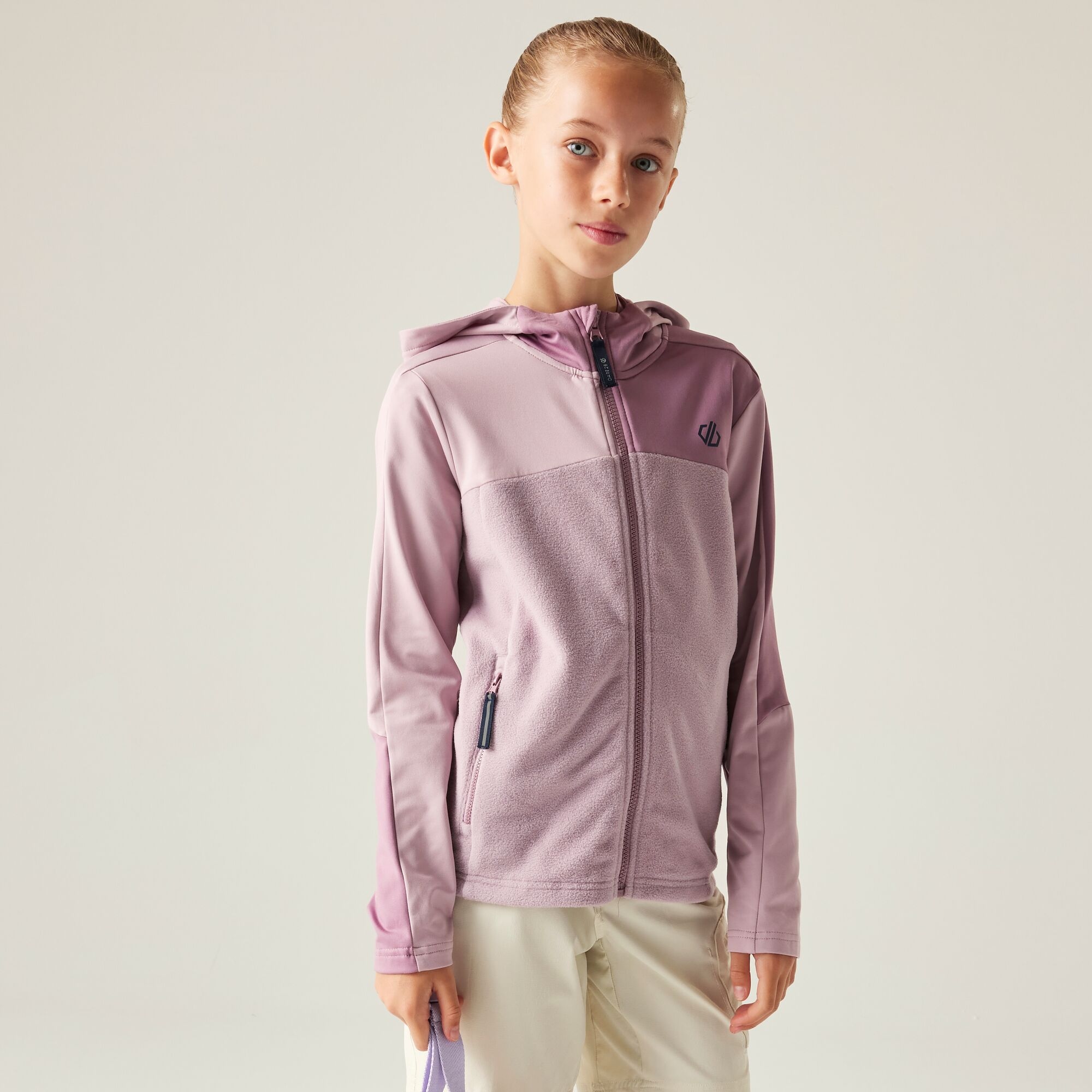 Dare 2b Bluza dziecięca z kapturem rozsuwana Thriving IV Fioletowy