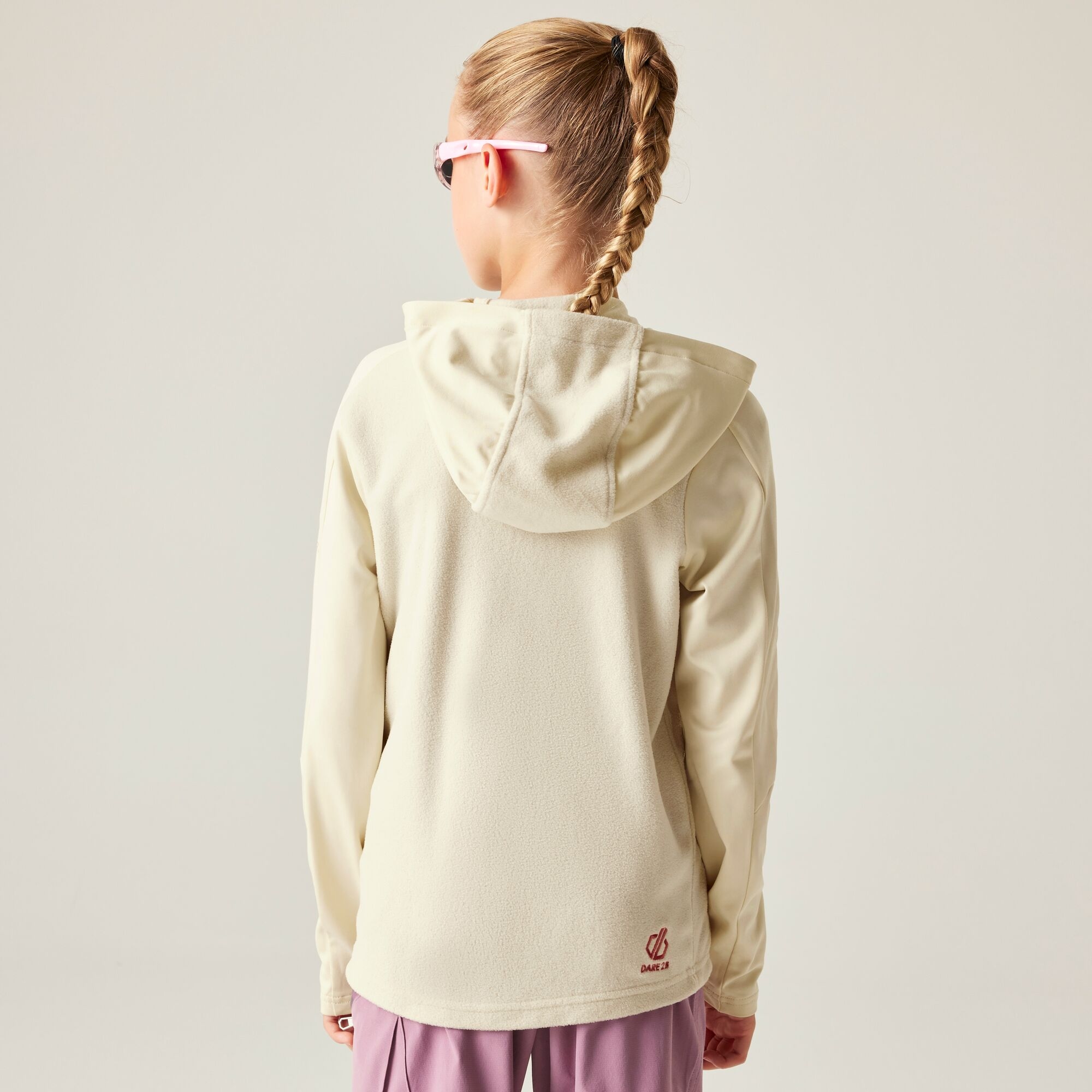 Dare 2b Bluza dziecięca z kapturem rozsuwana Thriving IV Beżowy