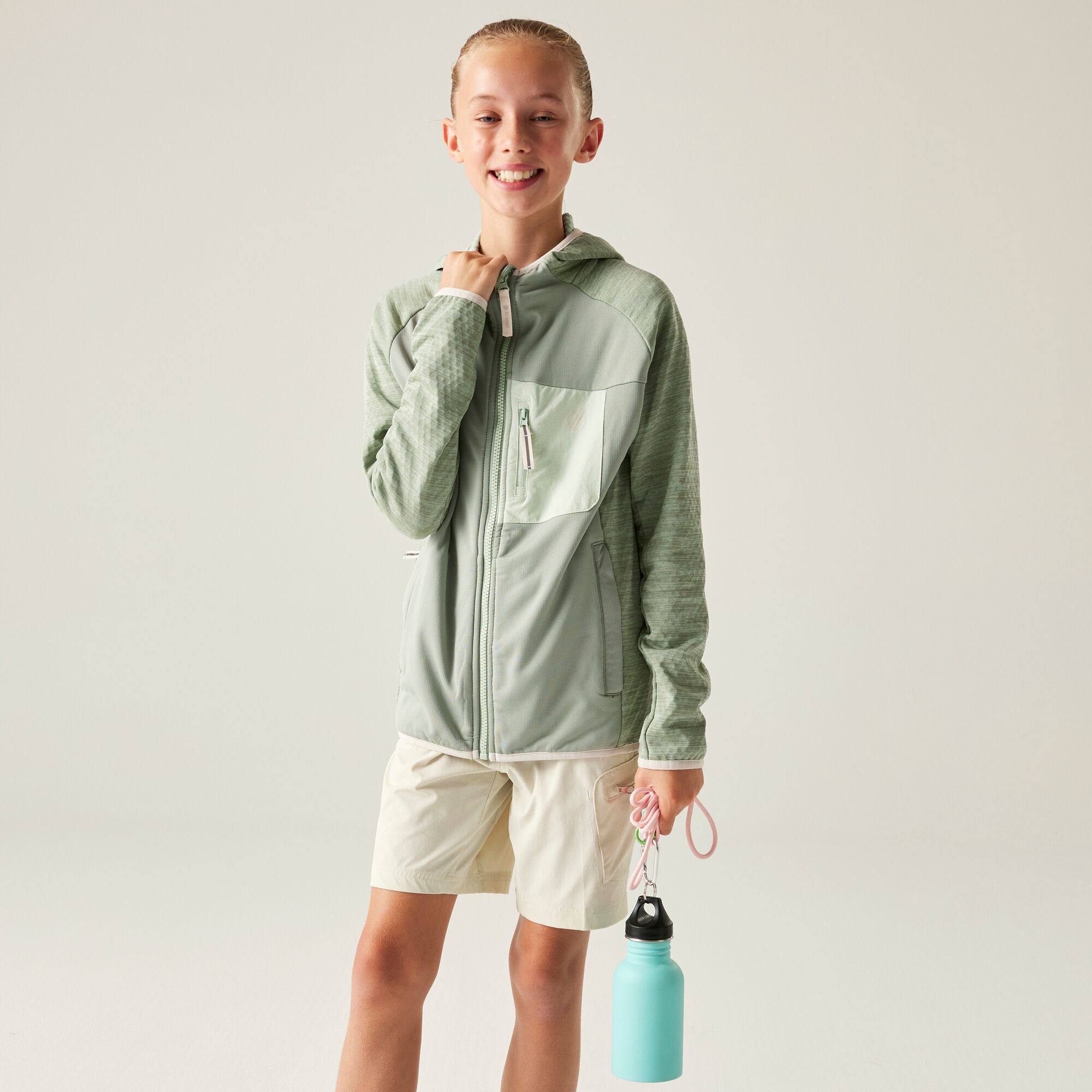 Dare 2B Kids’ Expedition Stretch Midlayer - Green Size 11-12 Years