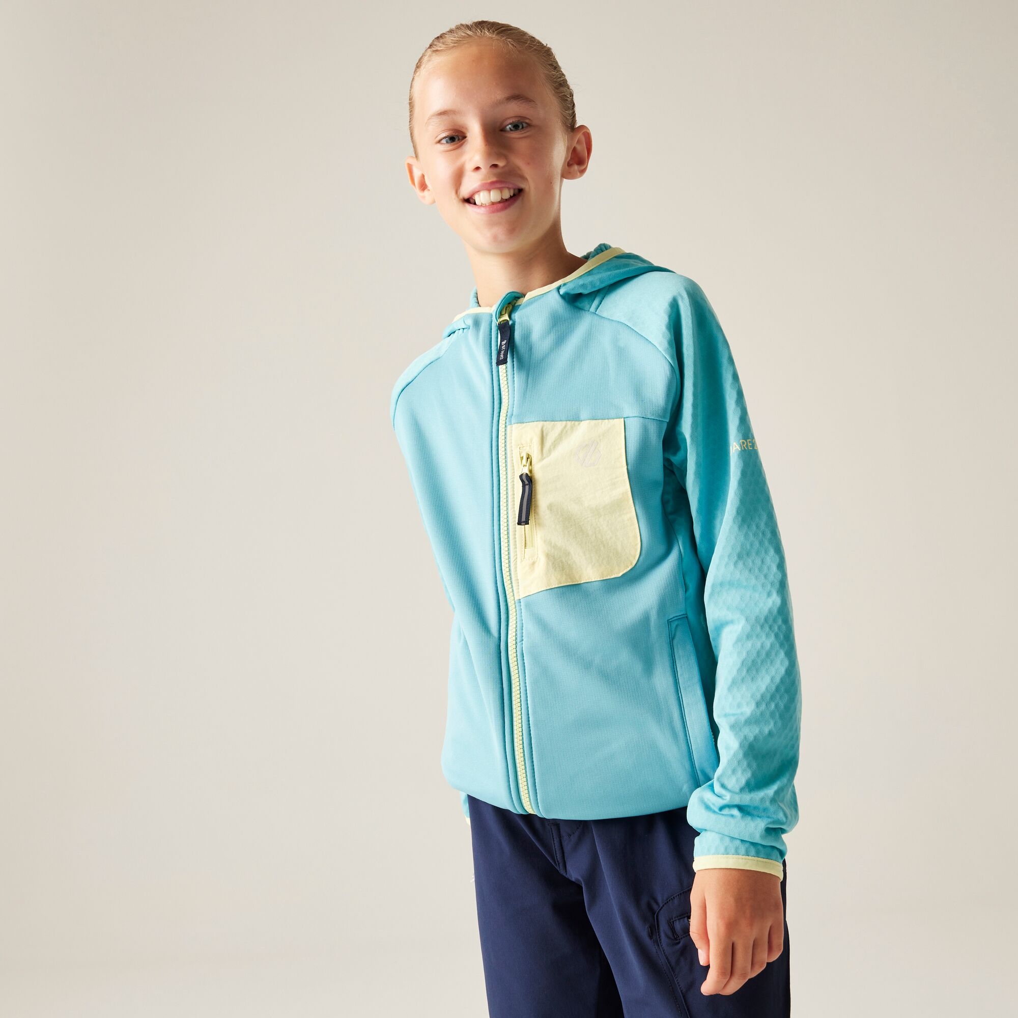 Dare 2b Bluza dziecięca z kapturem szybkoschnąca Expedition Niebieski