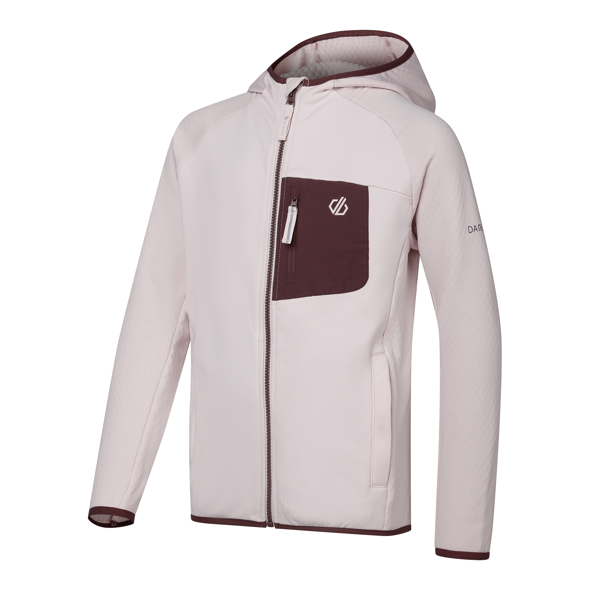 Dare 2b   Bluza dziecięca z kapturem szybkoschnąca Expedition Różowy