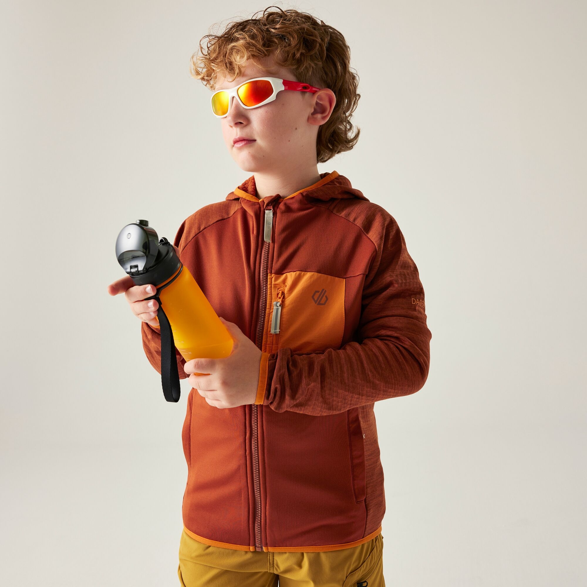 Dare 2b Bluza dziecięca z kapturem szybkoschnąca Expedition Pomarańczowy