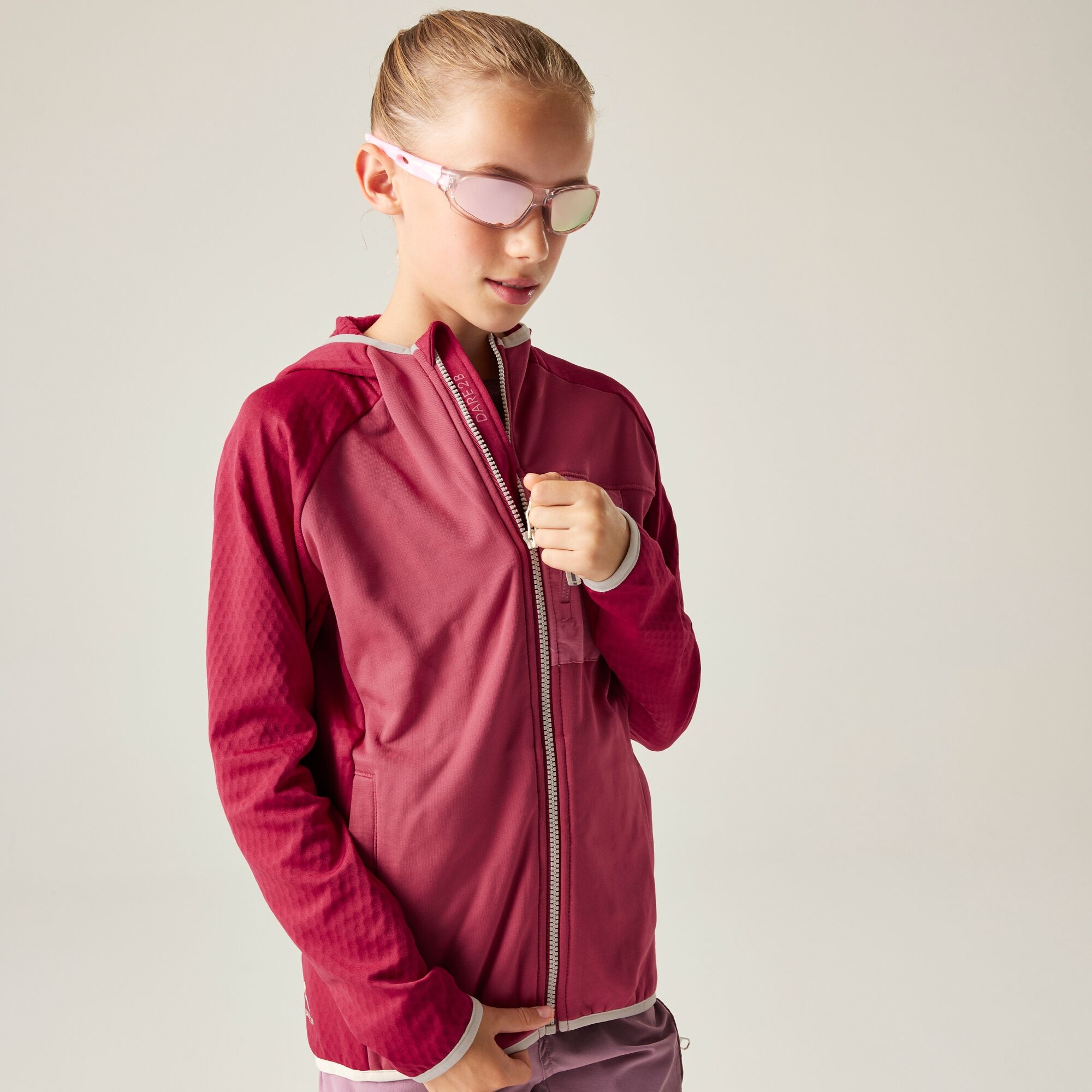 Dare 2B Kids’ Expedition Stretch Midlayer - Pink Size 14 Years