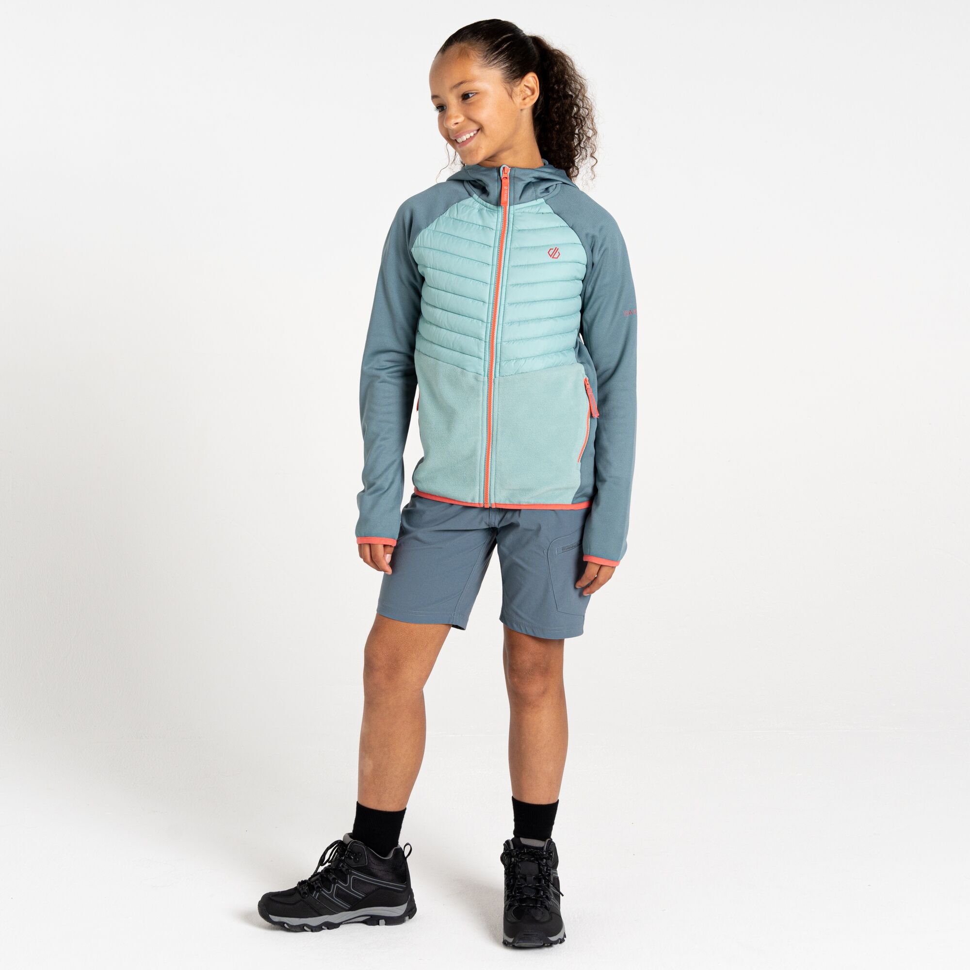 Dare 2b Dziecięca kurtka hybrydowa Switch Out Szary