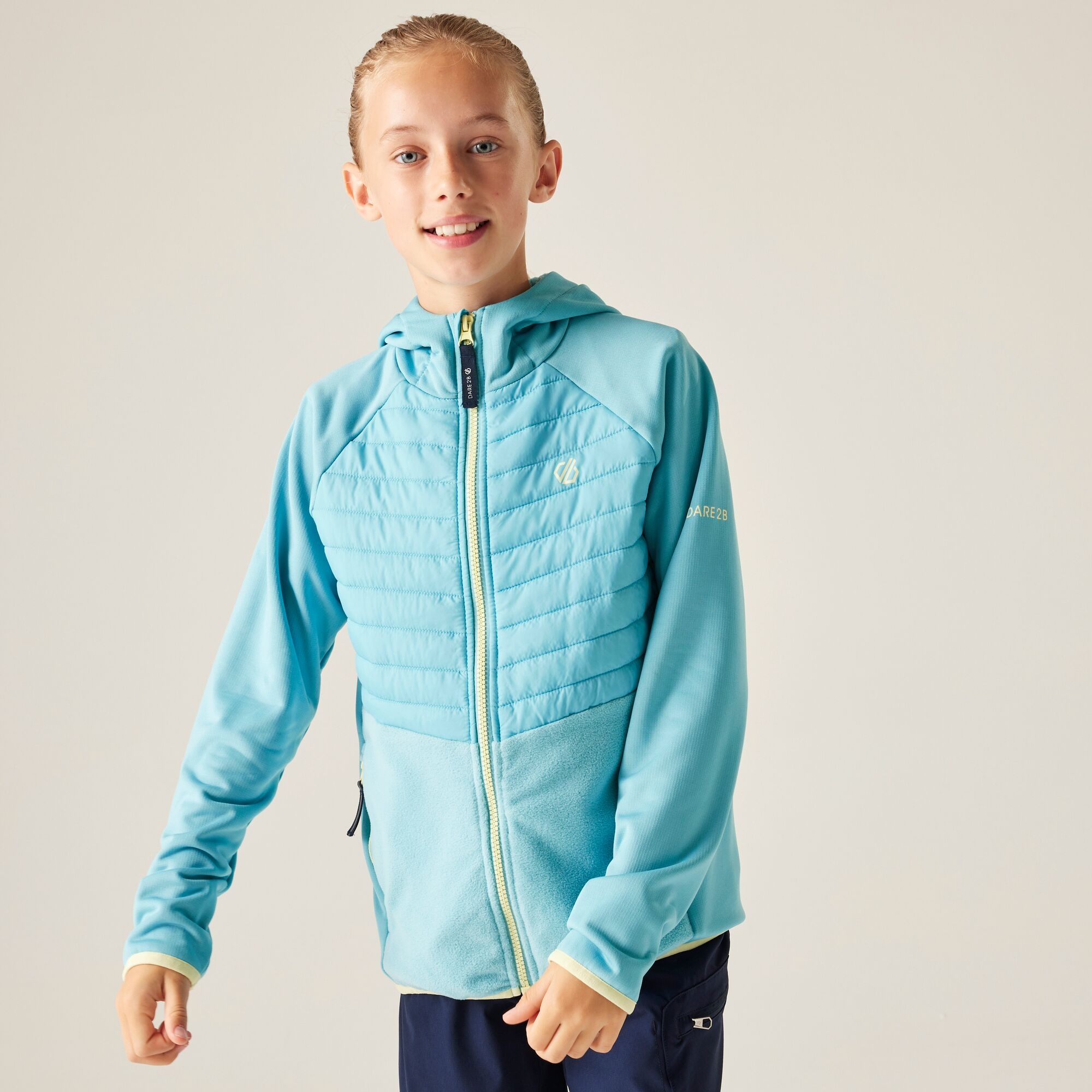 Dare 2B Kids’ Switch Out Hybrid School Jacket - Blue Size 9-10 Years