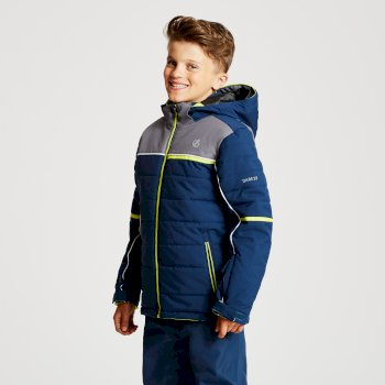 Dare2b Boys Kids Tyke Waterproof Breathable Ski Jacket Blue RRP £70