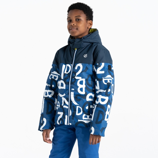 Dare 2b - Kids' Liftie Ski Jacket Blue Graffiti Print 