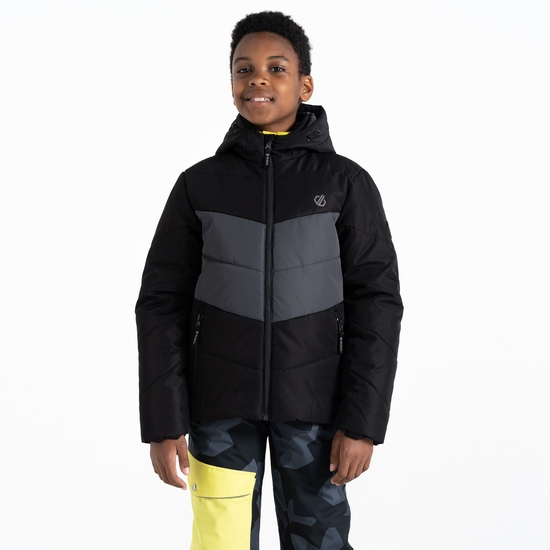 Dare 2b - Kids' Jolly Puffer Jacket Black Ebony Grey 