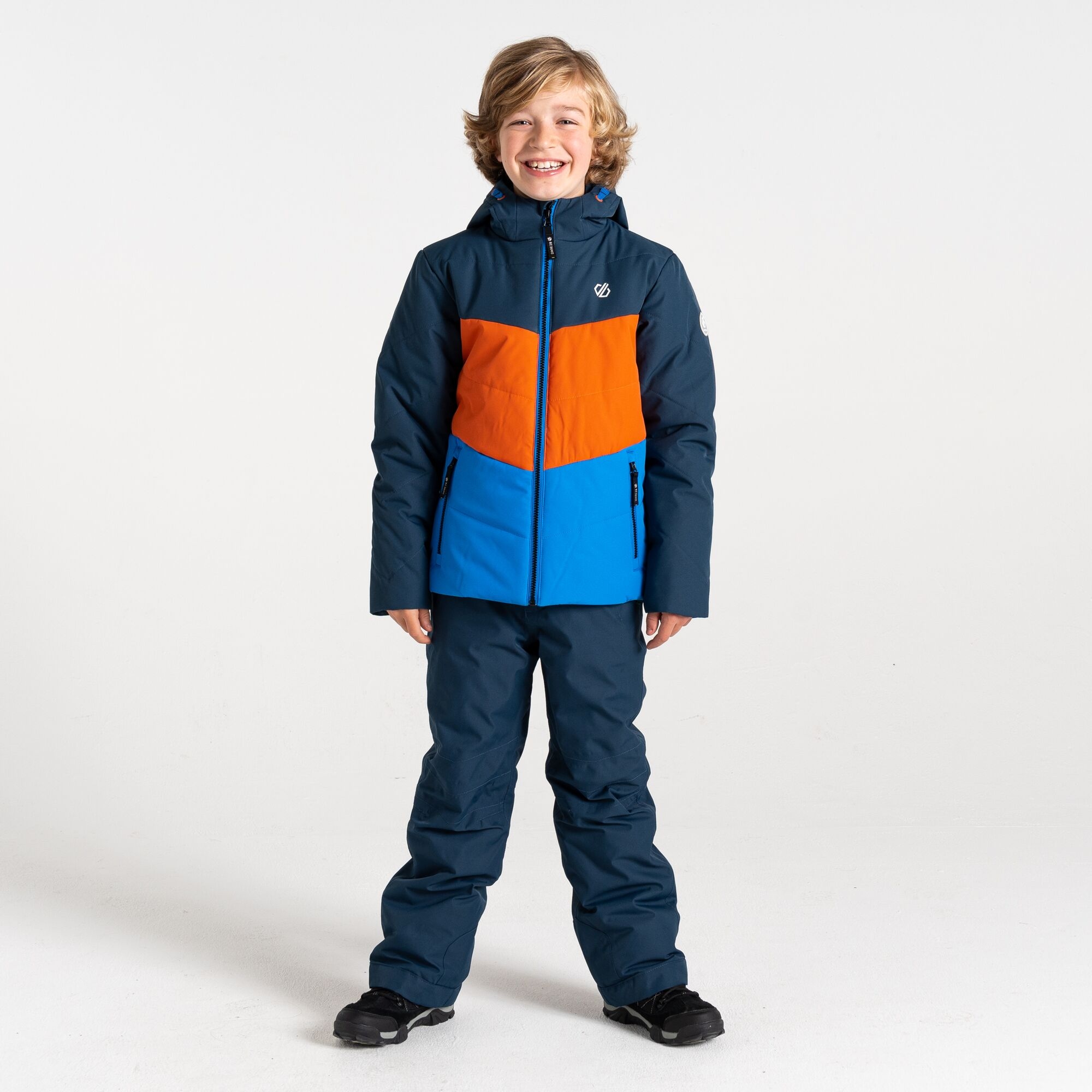 Dare 2b Dziecięca kurtka przejściowa przeciwdeszczowa ocieplana Jolly Niebieski